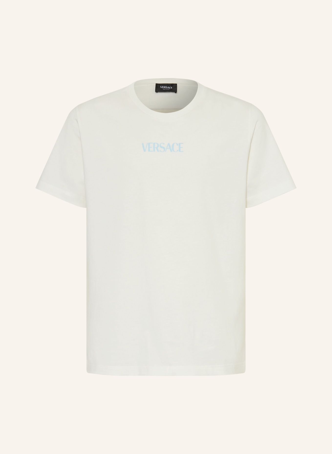 VERSACE T-shirt: WHITE / YELLOW / LIGHT BLUE