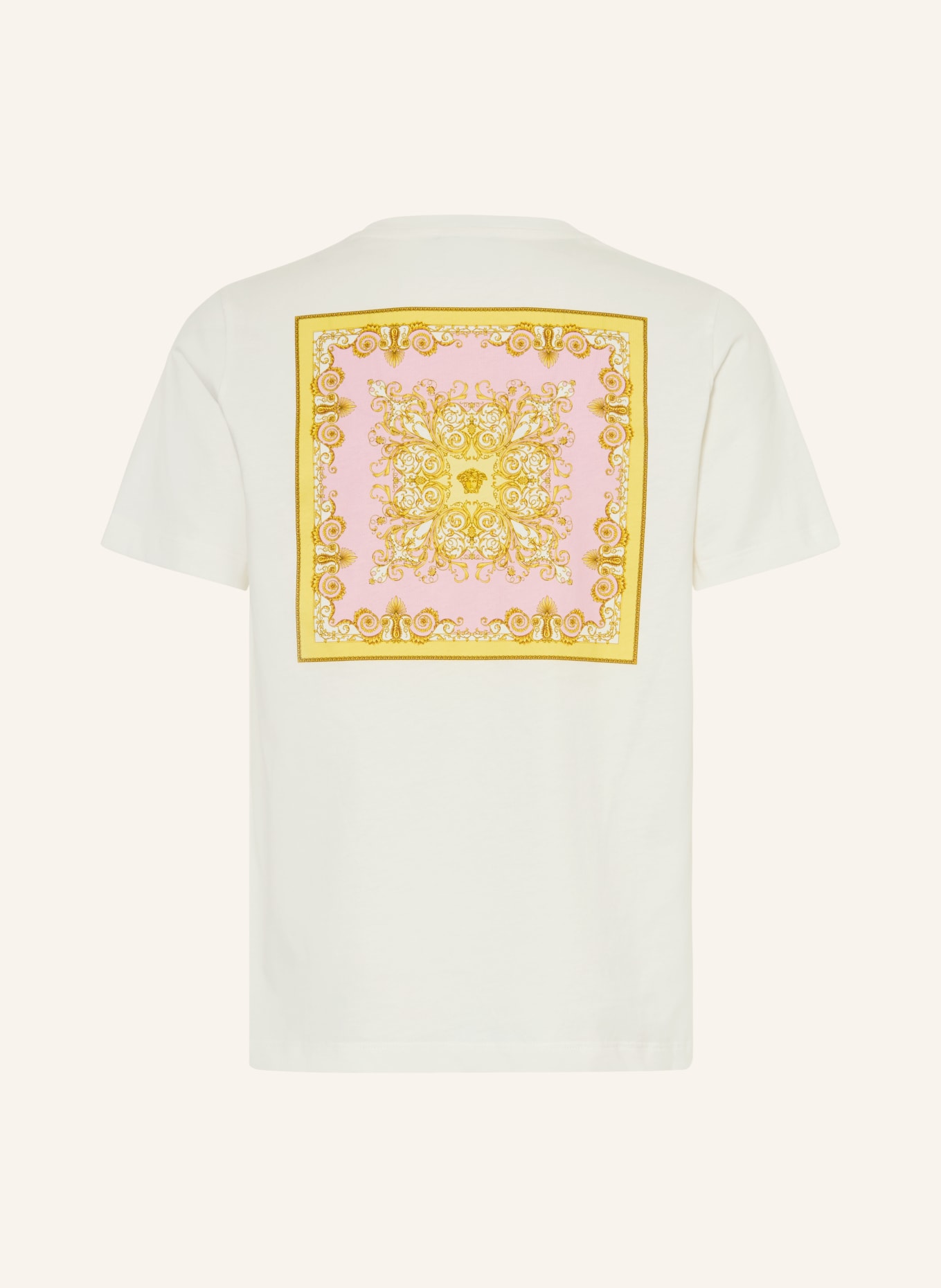 VERSACE koszulka: BIAŁY / ŻÓŁTY / JASNONIEBIESKI