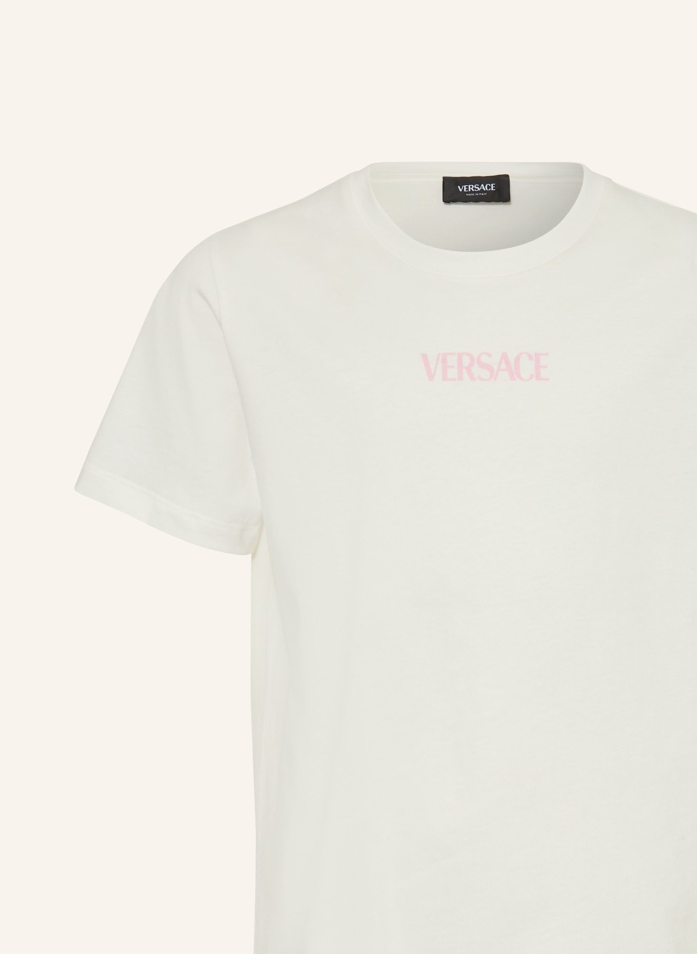 VERSACE koszulka: BIAŁY / ŻÓŁTY / JASNONIEBIESKI