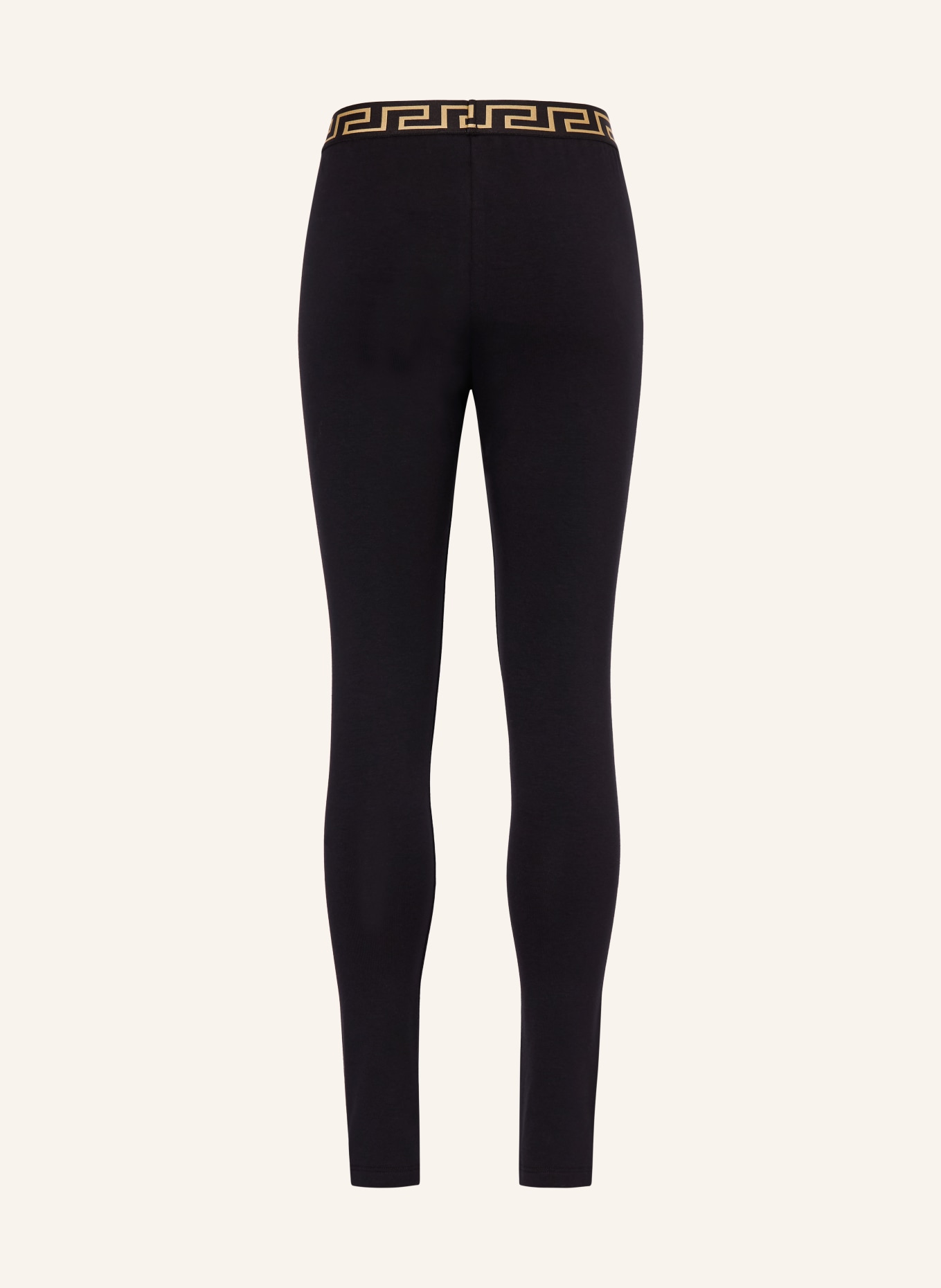 VERSACE leggings: BLACK / GOLD