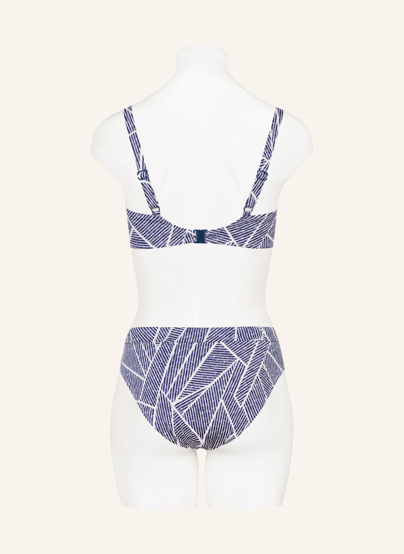 Lidea Basic Bikini Bottoms INDIGO GRID: DARK BLUE / WHITE