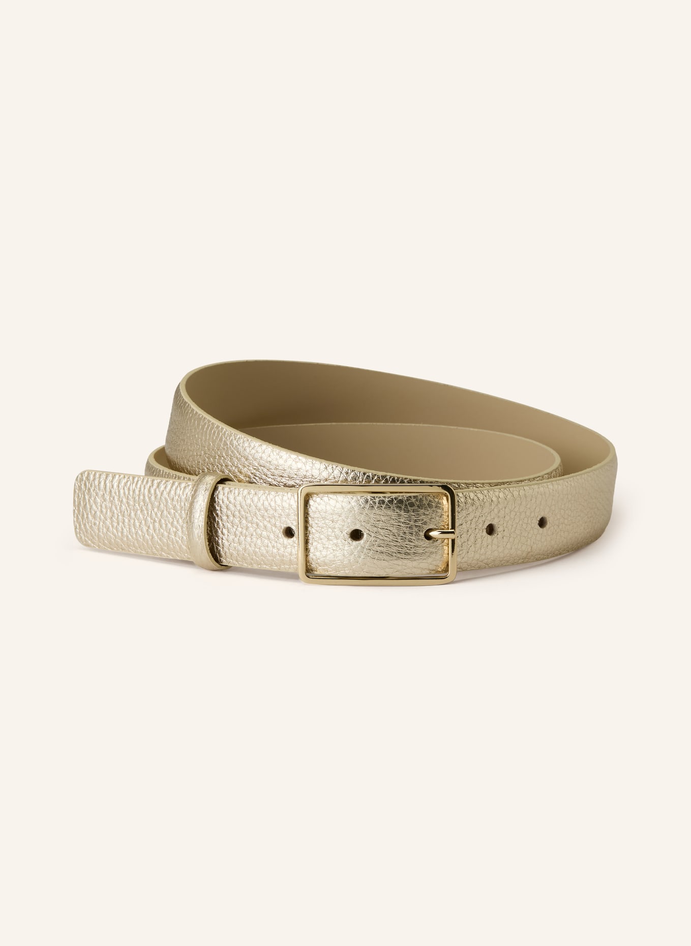 abro leather belt: GOLD