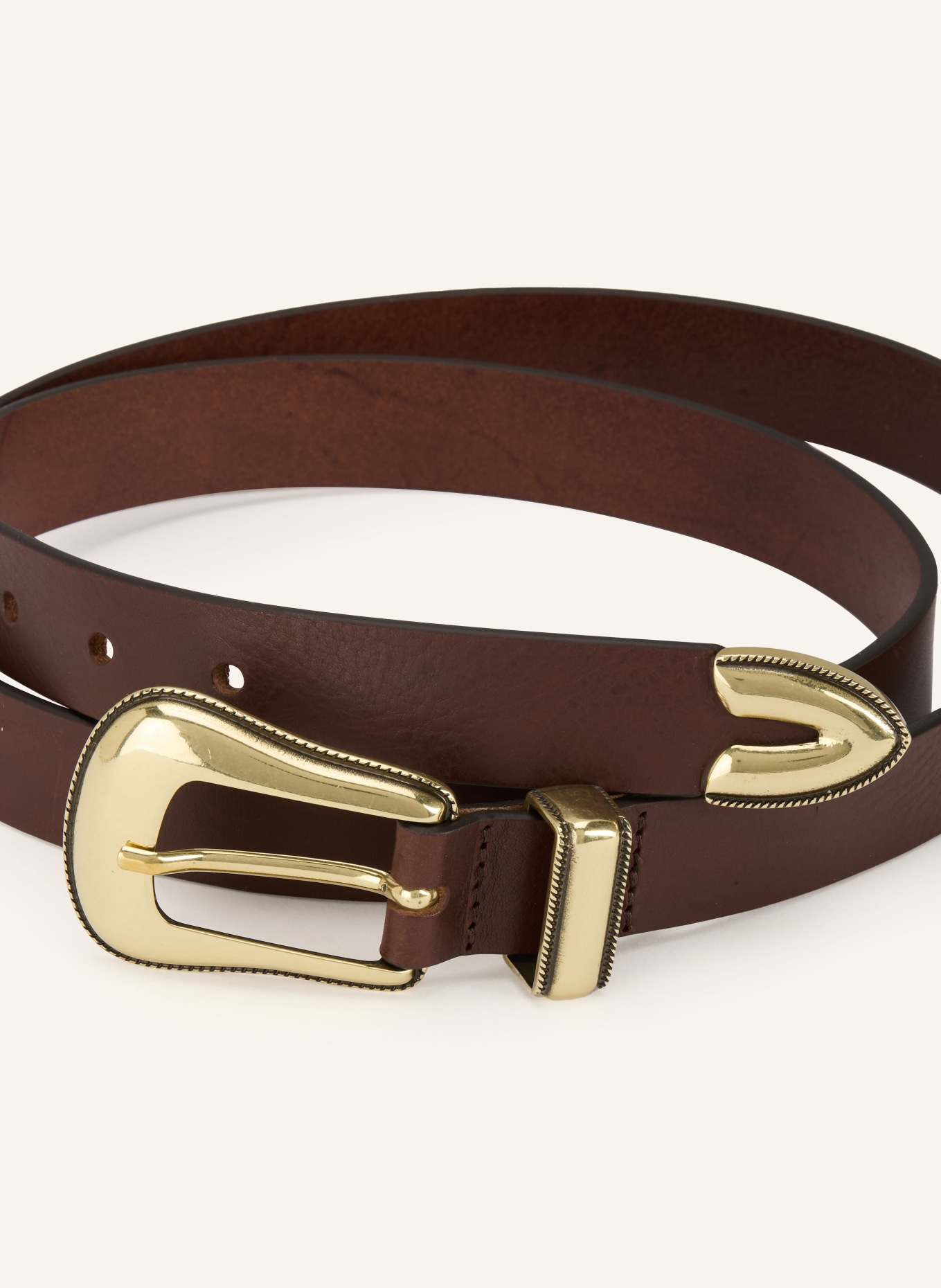 abro Ledergürtel: DUNKELBRAUN