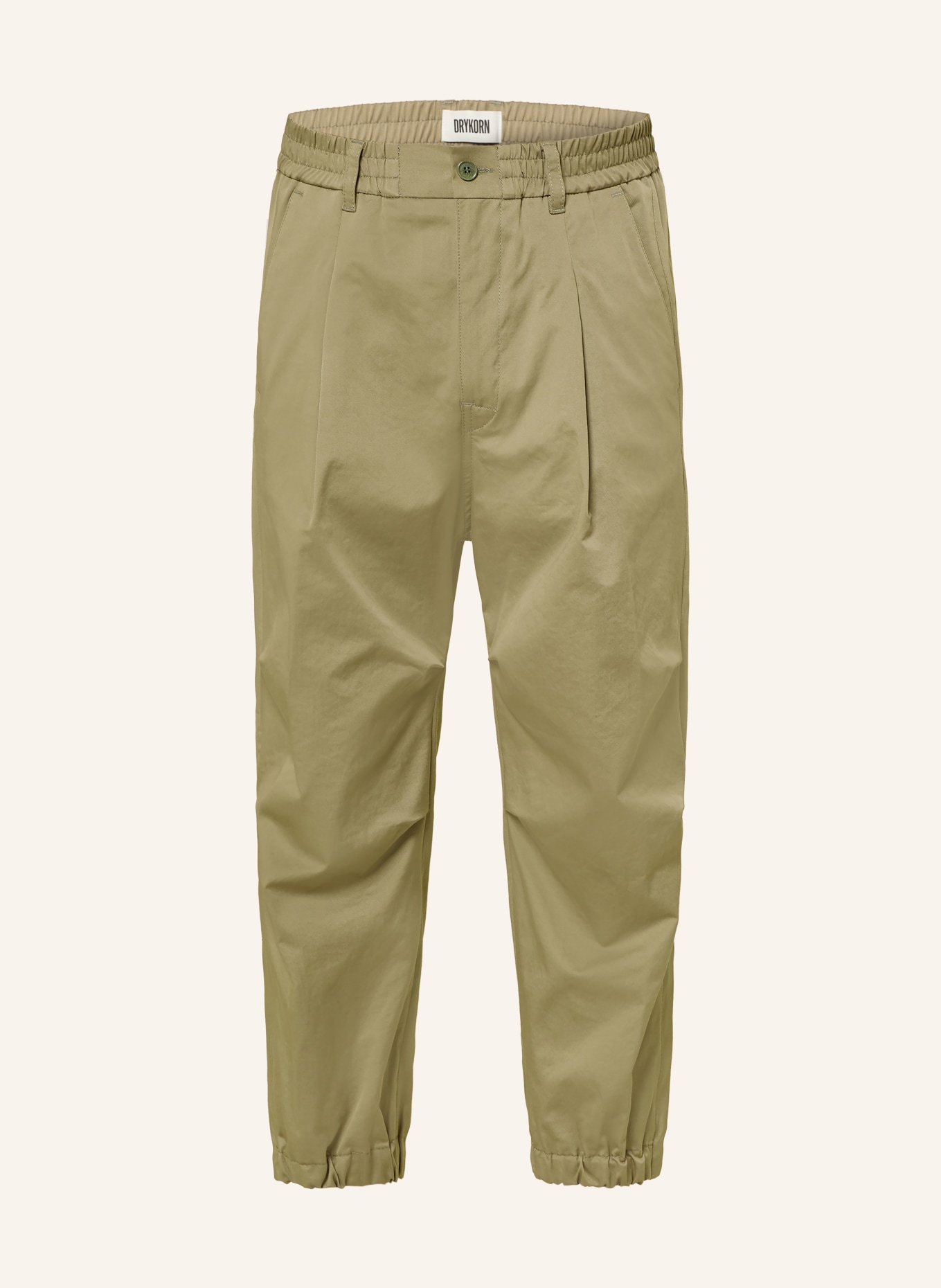 DRYKORN Chino LIROG Extra Slim Fit z skróconą długością nogawek: KHAKI