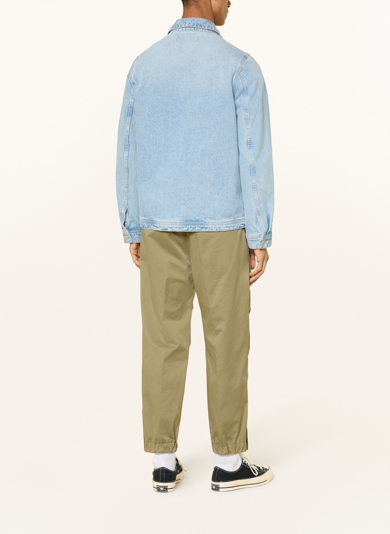 DRYKORN Chino LIROG Extra Slim Fit z skróconą długością nogawek: KHAKI