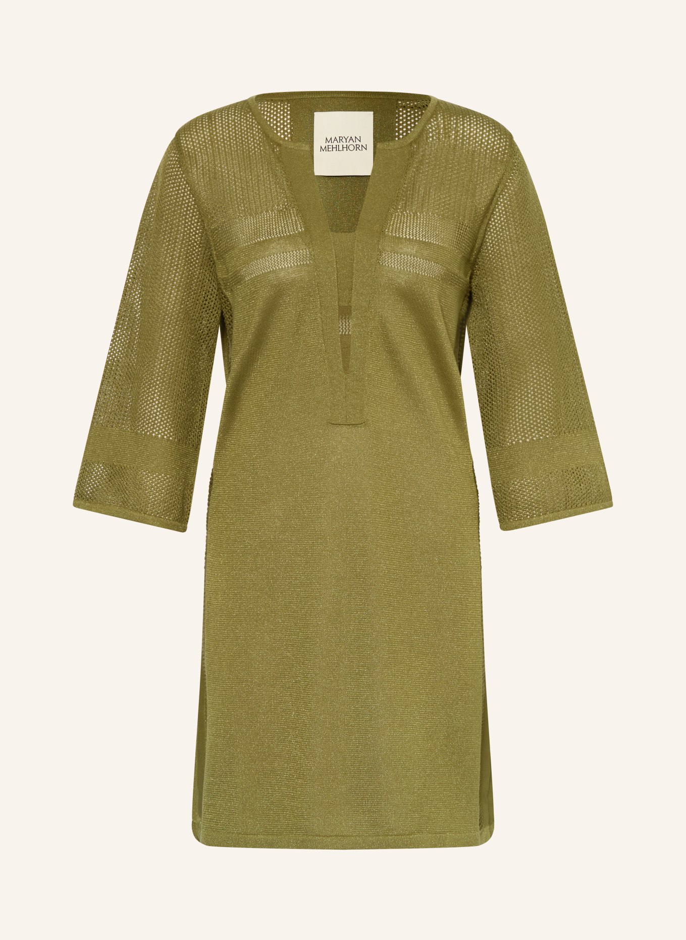 MARYAN MEHLHORN Tunika mit 3/4-Arm: OLIV
