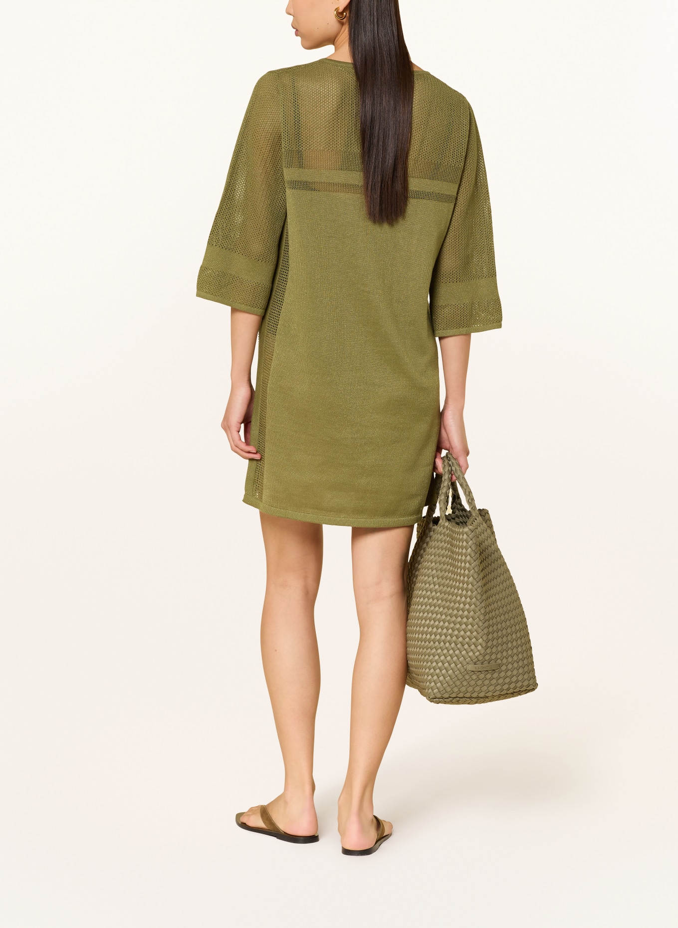 MARYAN MEHLHORN Tunika mit 3/4-Arm: OLIV