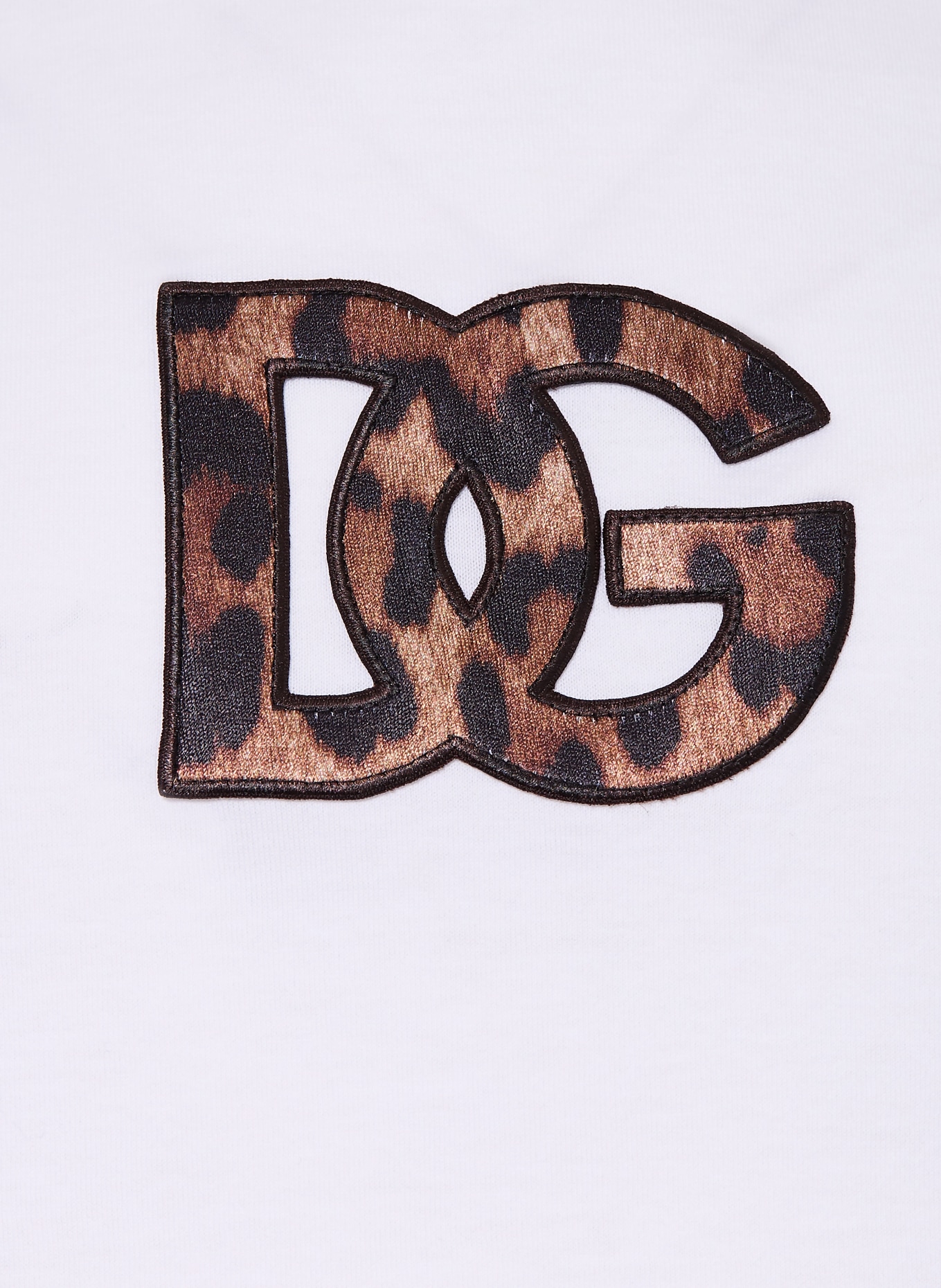 DOLCE & GABBANA T-Shirt: WEISS / BRAUN / SCHWARZ