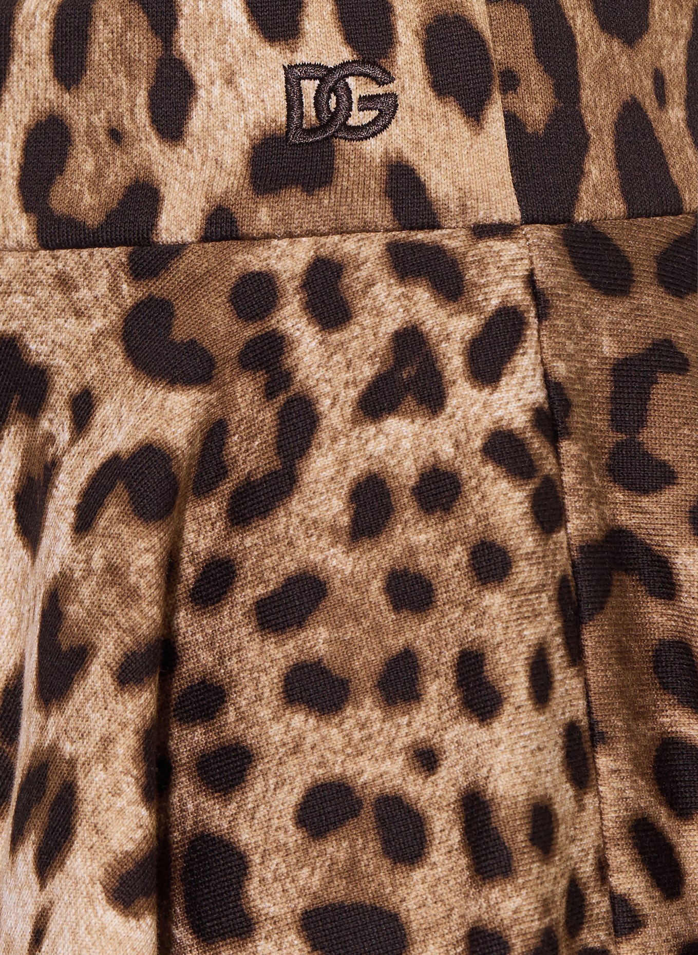 DOLCE & GABBANA Rock FELPA: BRAUN / HELLBRAUN / SCHWARZ