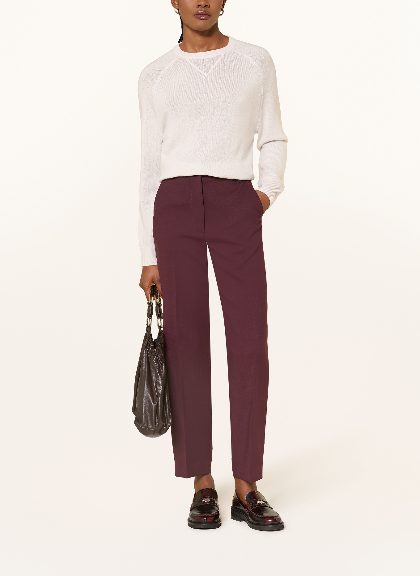 ALLUDE Pullover mit Cashmere: HELLGRAU