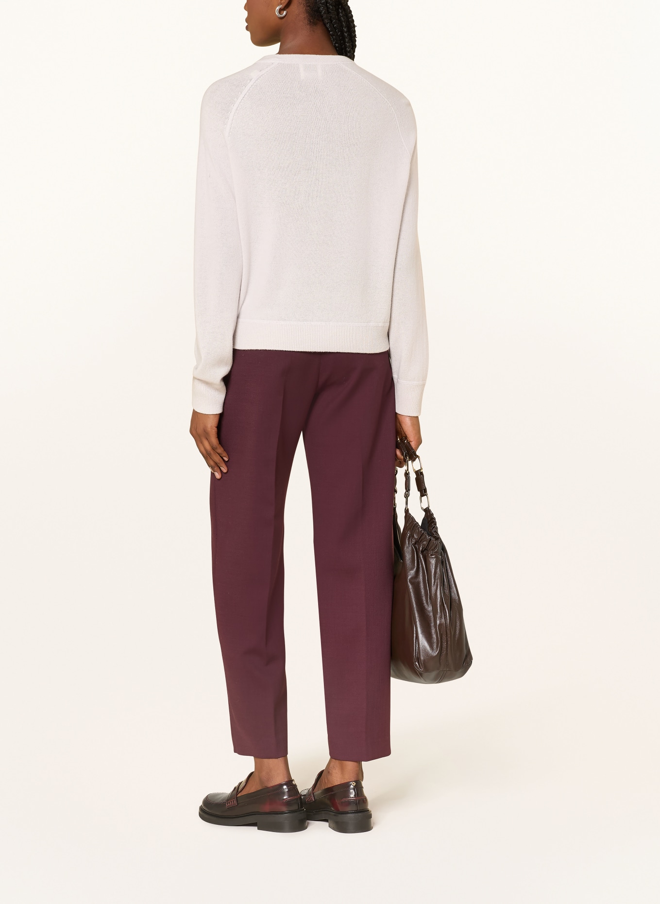 ALLUDE Pullover mit Cashmere: HELLGRAU