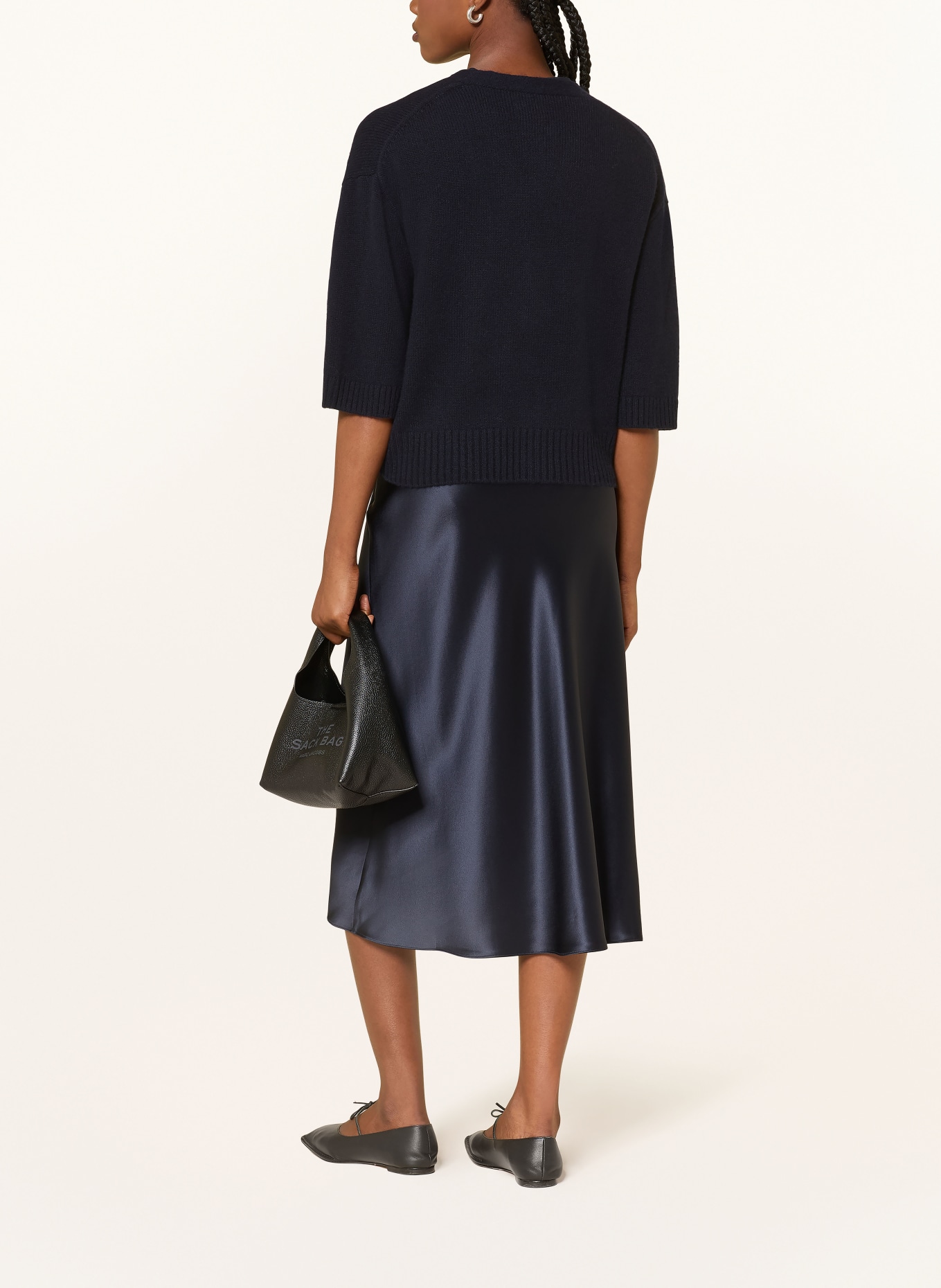 ALLUDE Strickjacke aus Cashmere: DUNKELBLAU