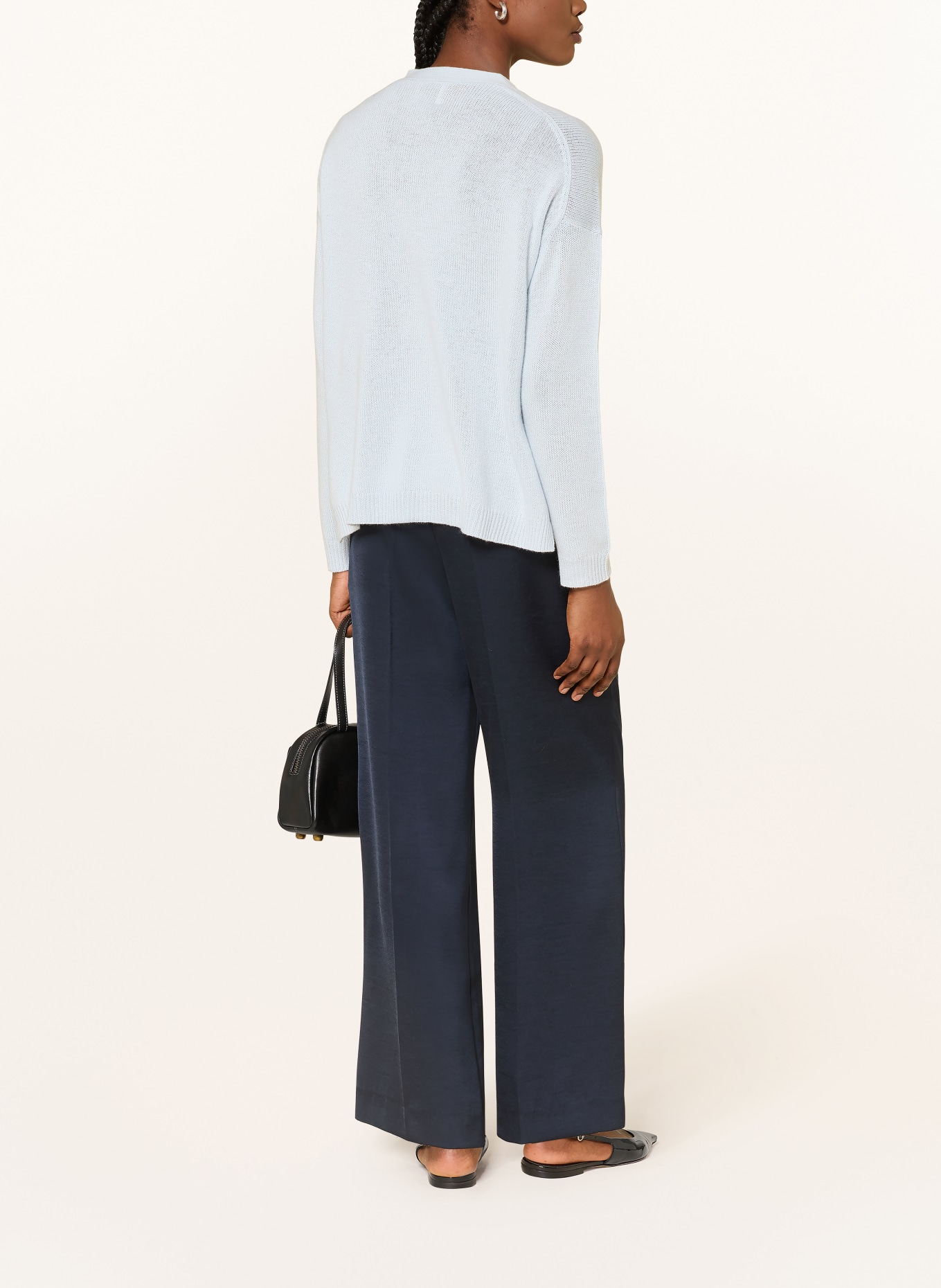 ALLUDE Strickjacke aus Cashmere: HELLBLAU