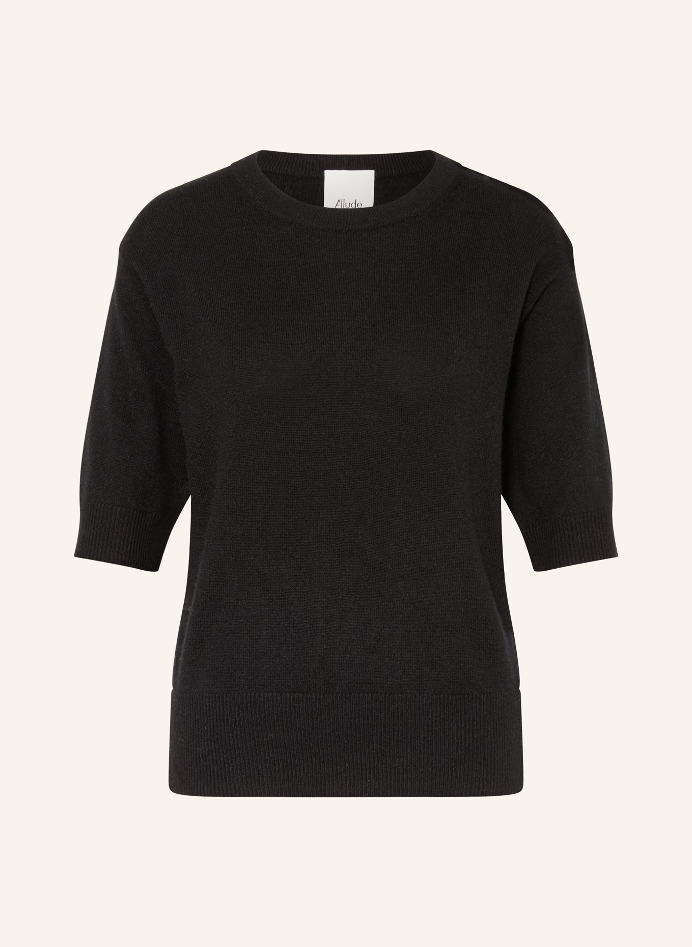 ALLUDE Strickshirt aus Cashmere: SCHWARZ