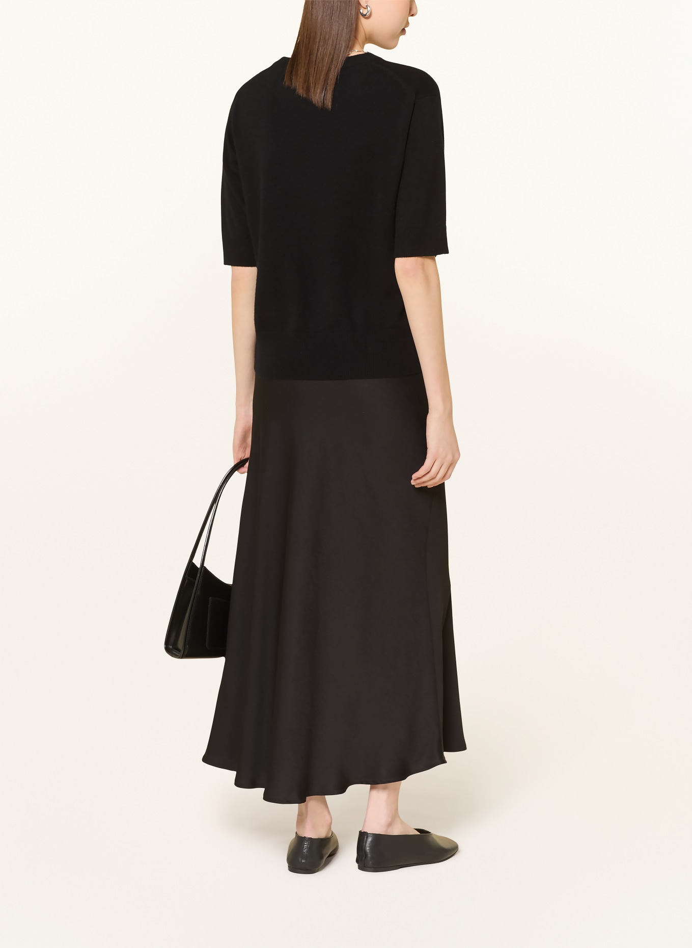 ALLUDE Strickshirt aus Cashmere: SCHWARZ