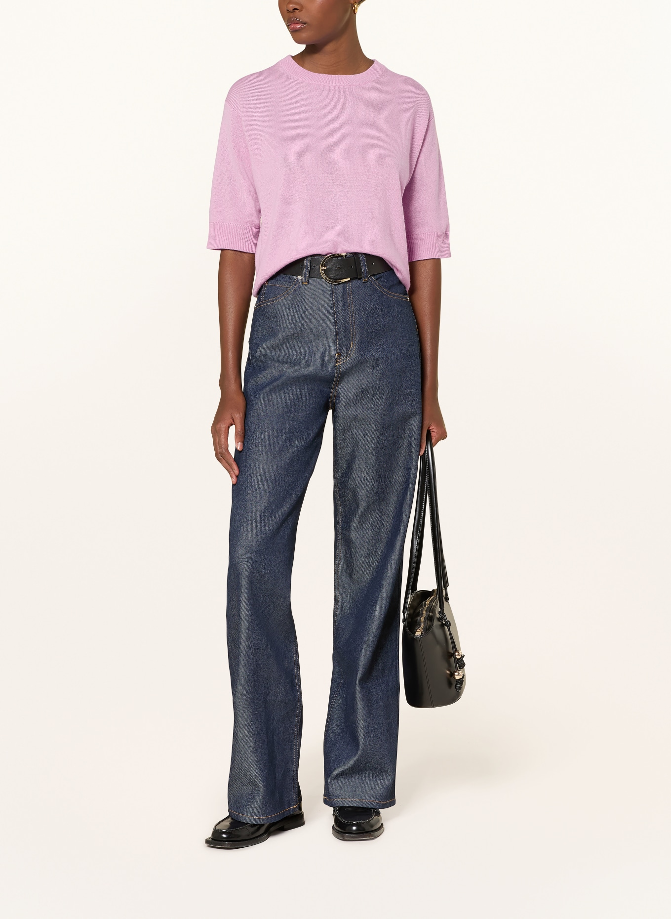 ALLUDE Strickshirt aus Cashmere: HELLLILA