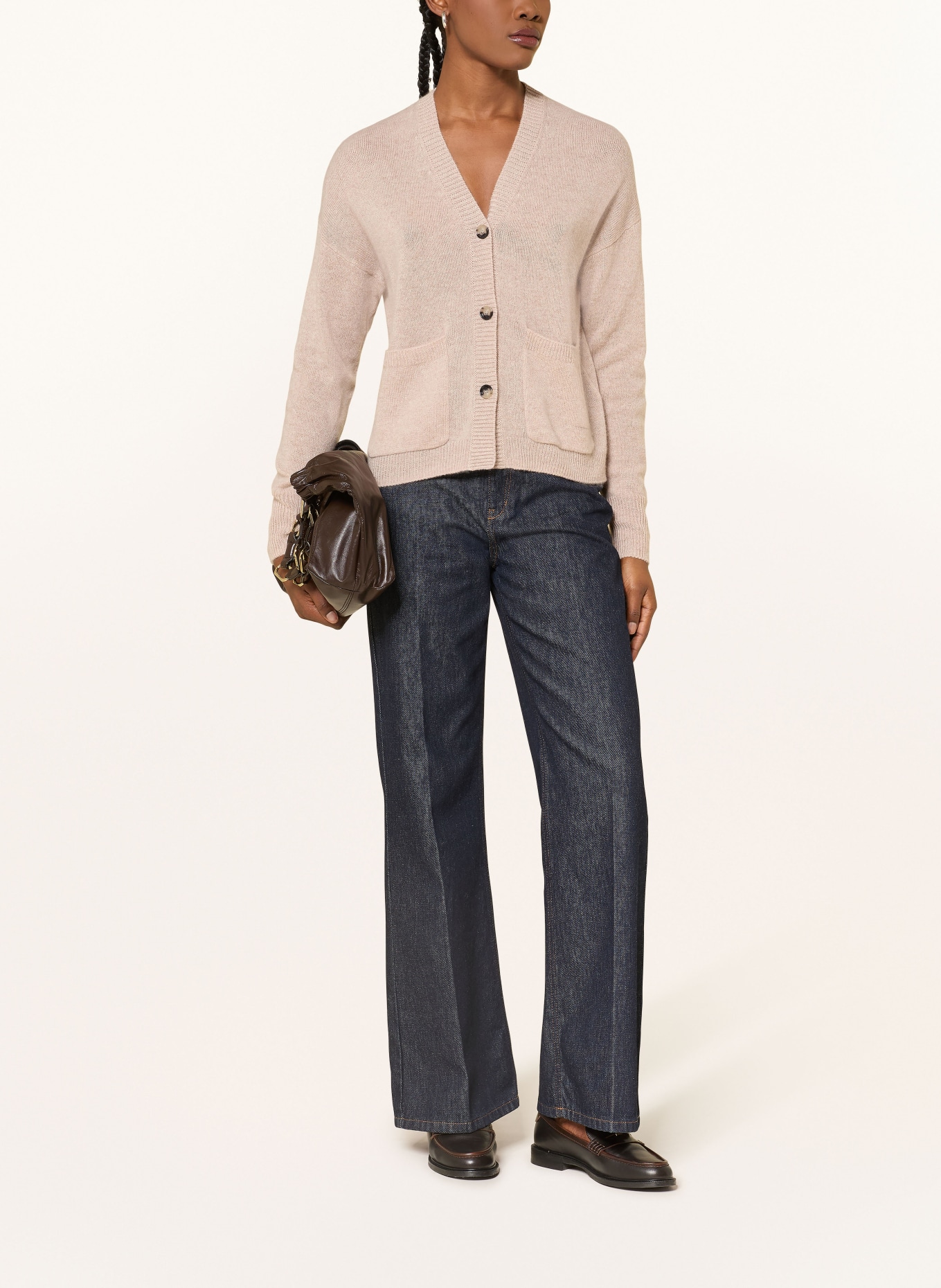 ALLUDE Sweter z kaszmiru: BEŻOWY