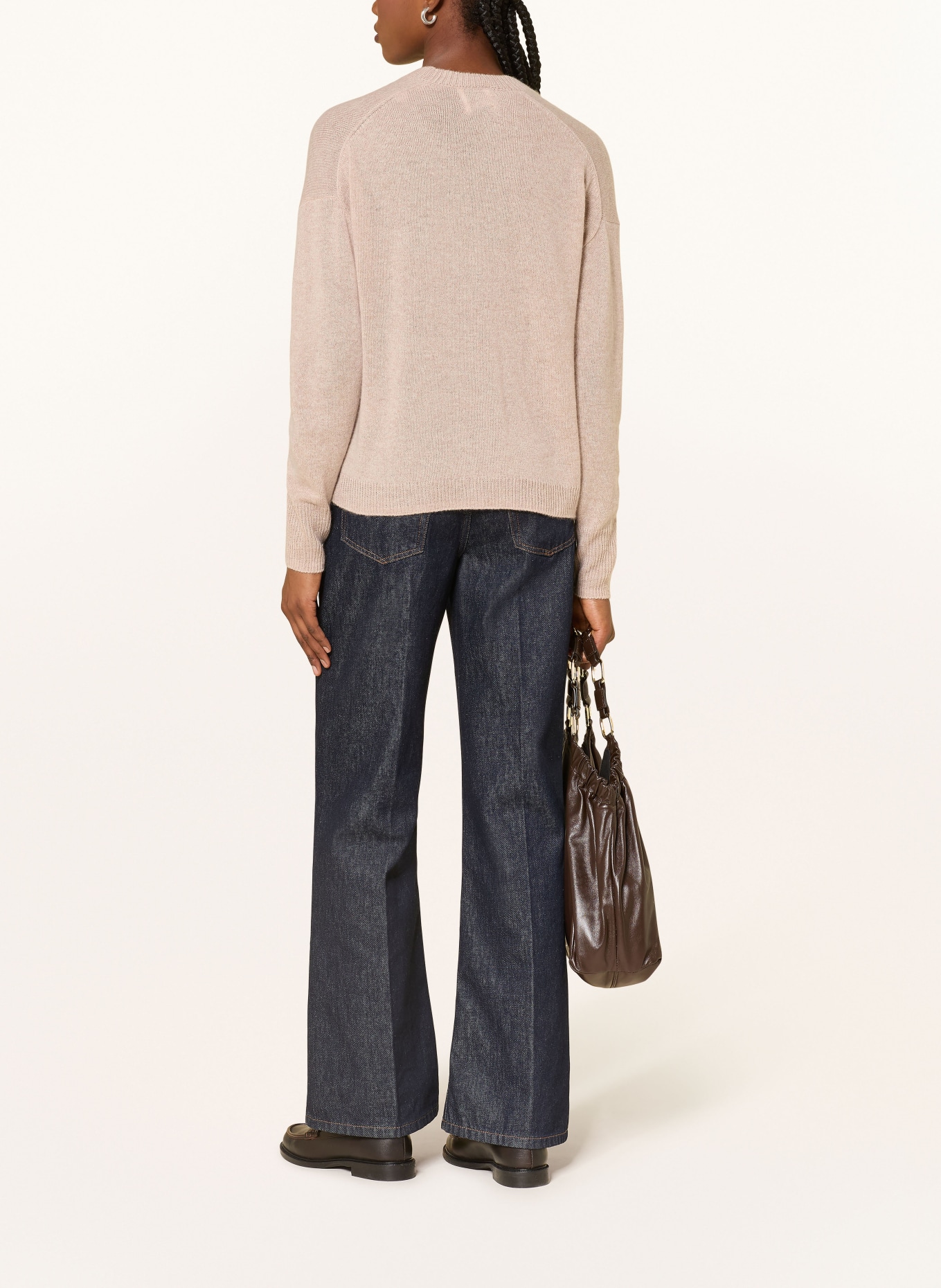 ALLUDE Sweter z kaszmiru: BEŻOWY