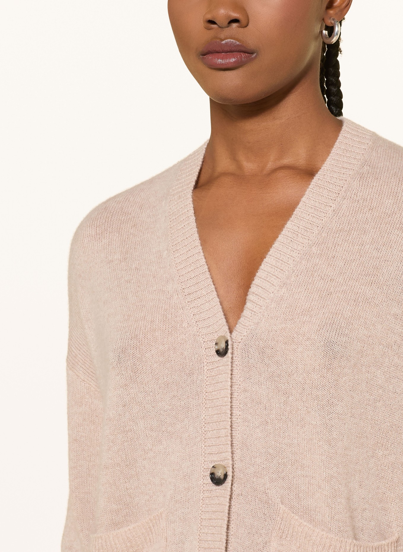 ALLUDE Sweter z kaszmiru: BEŻOWY