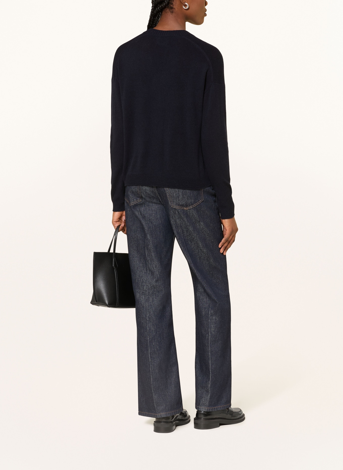 ALLUDE Strickjacke aus Cashmere: DUNKELBLAU