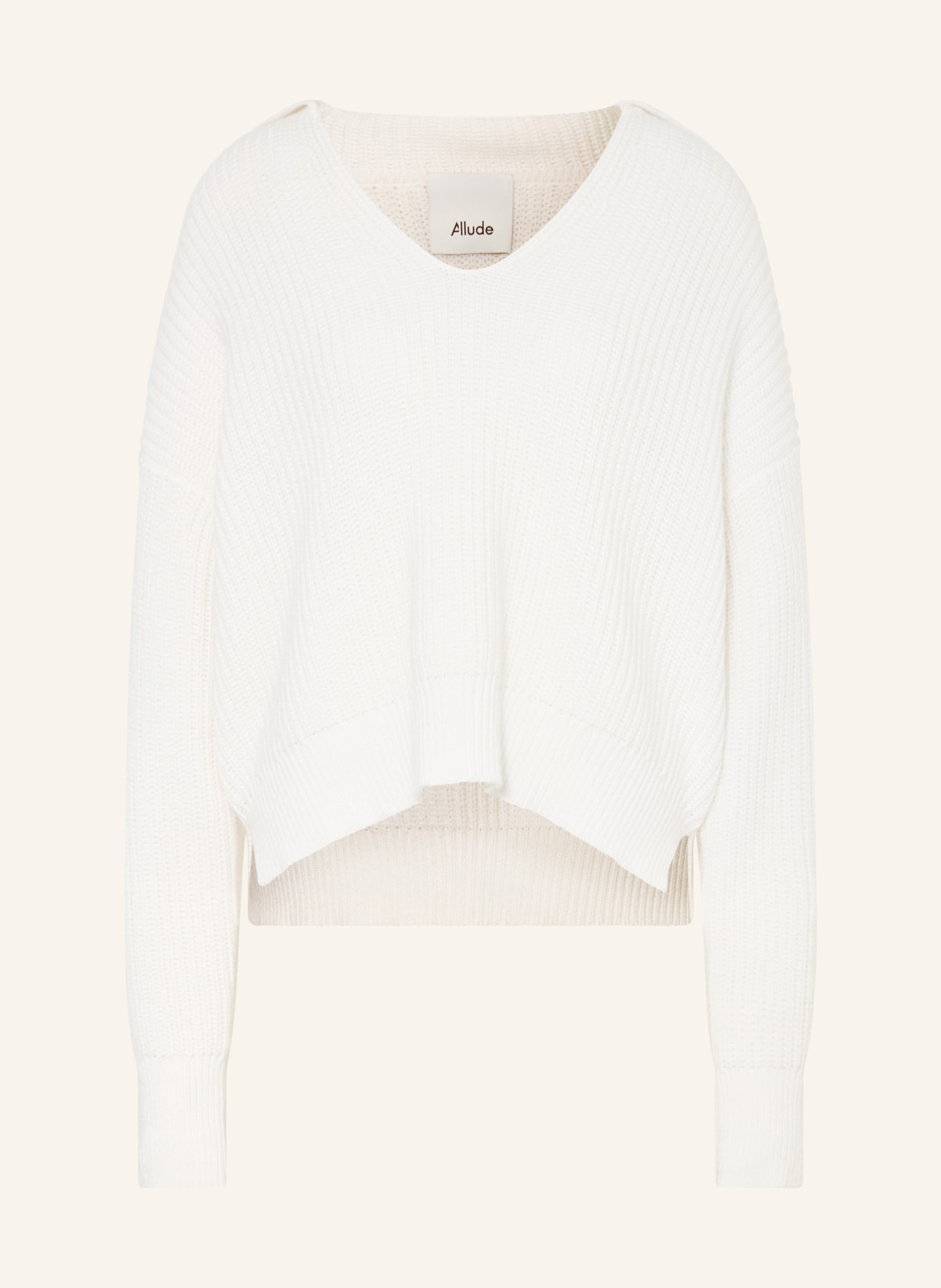 ALLUDE Pullover mit Cashmere: HELLGELB