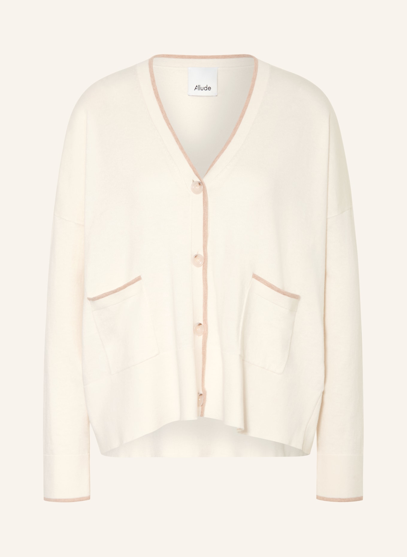 ALLUDE svetr: REŽNÁ / ČERNOŠEDÁ