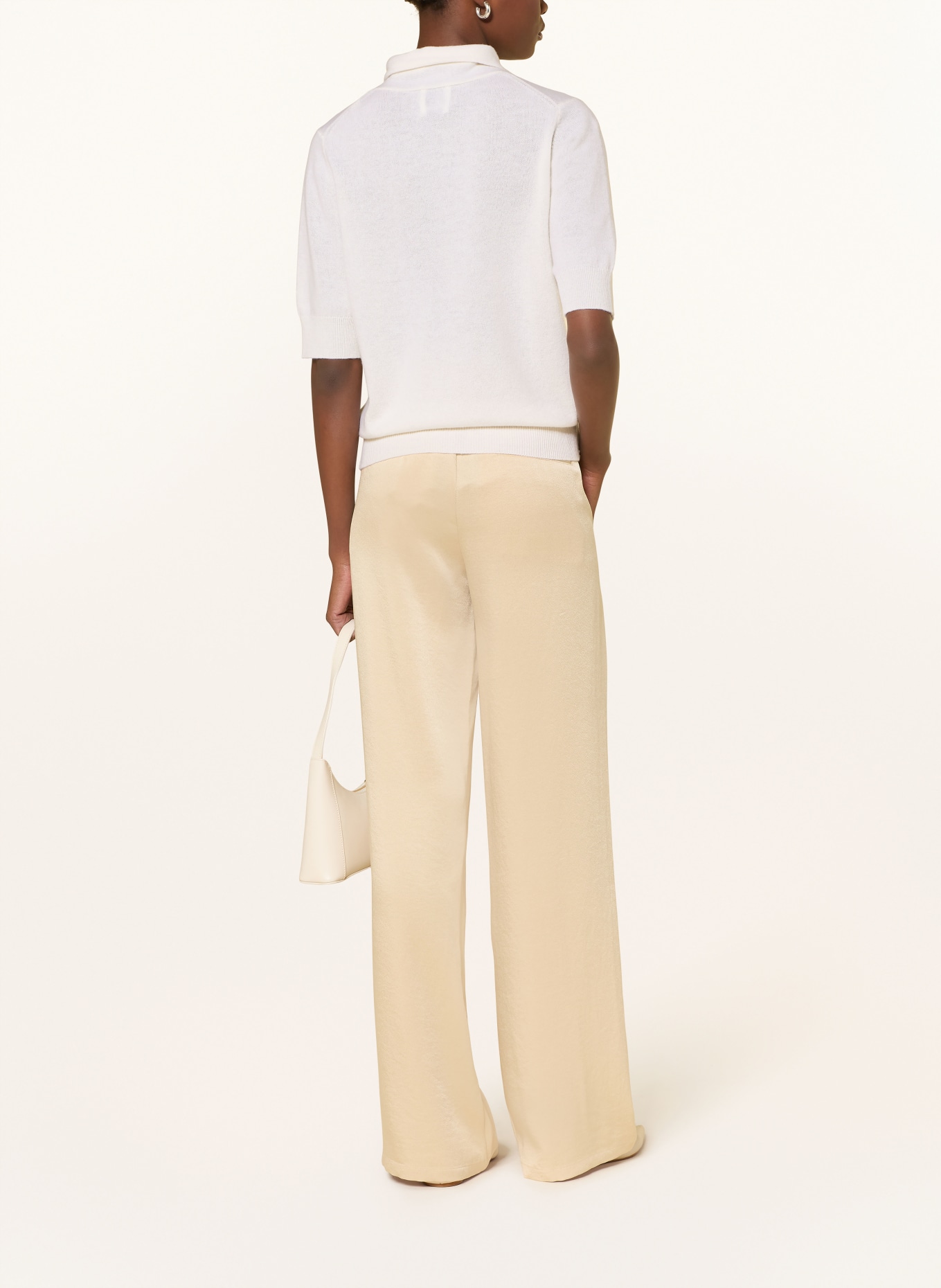 ALLUDE koszulka z dzianiny: ECRU