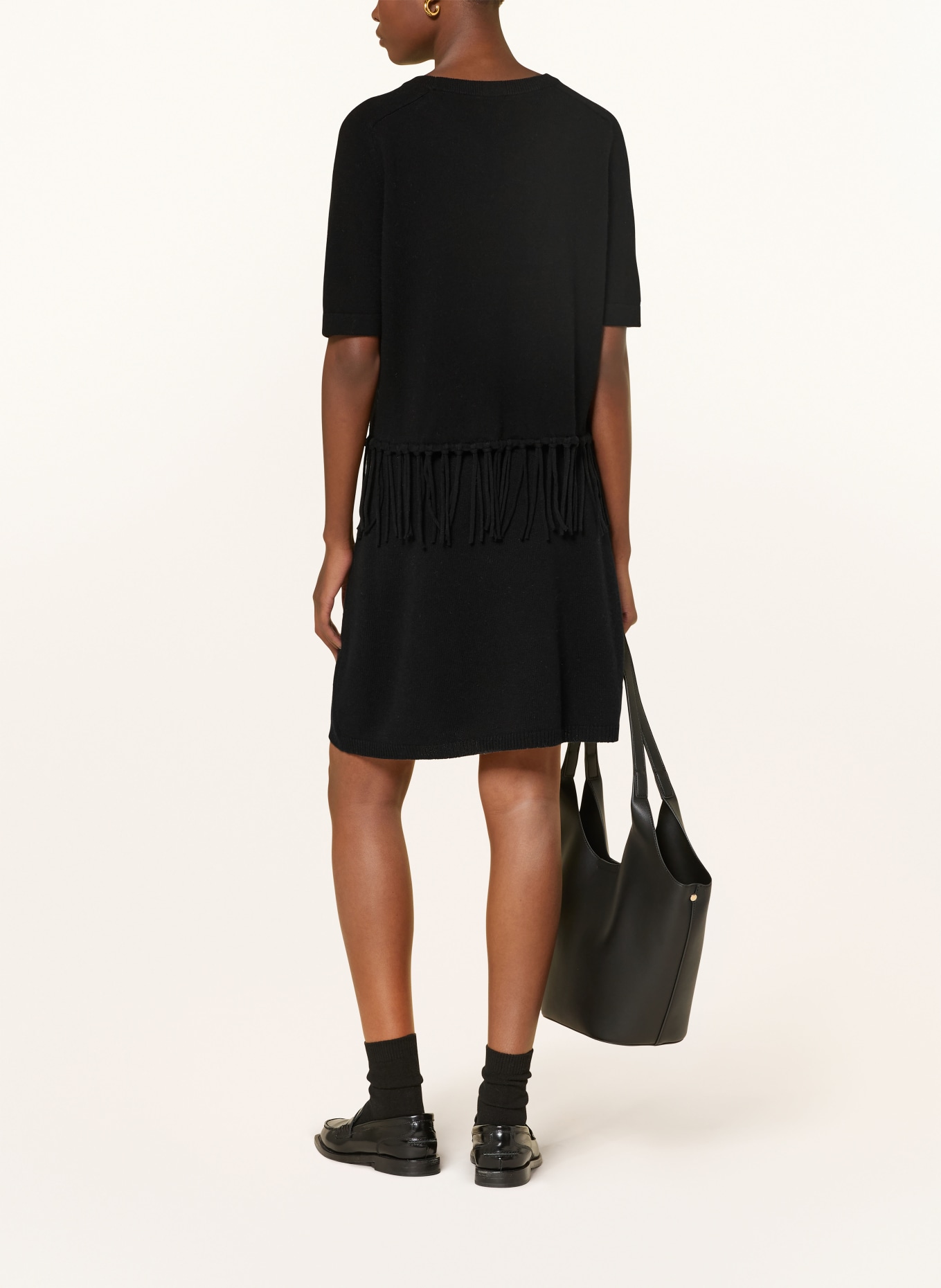 ALLUDE Strickshirt: SCHWARZ