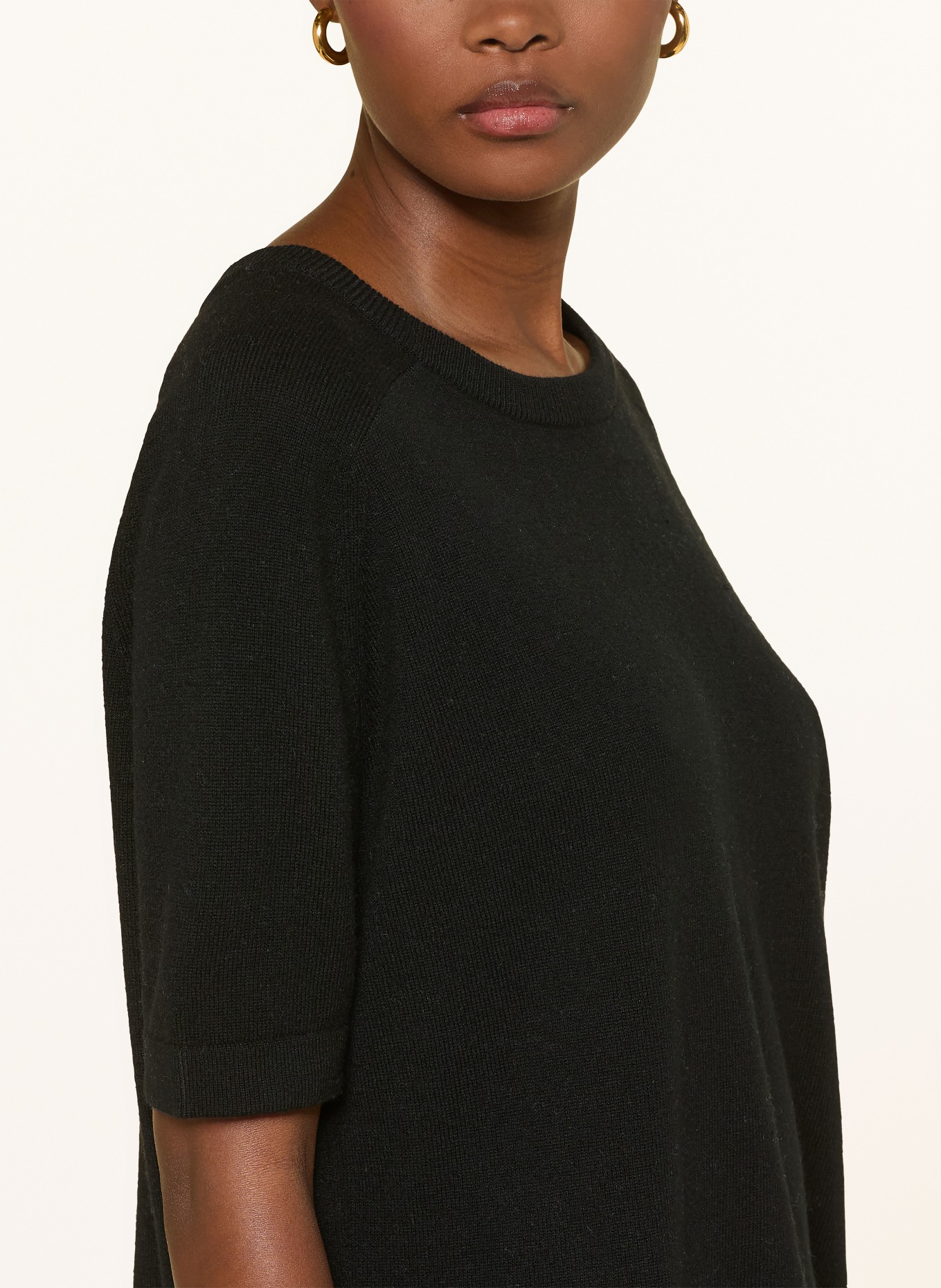 ALLUDE Strickshirt: SCHWARZ