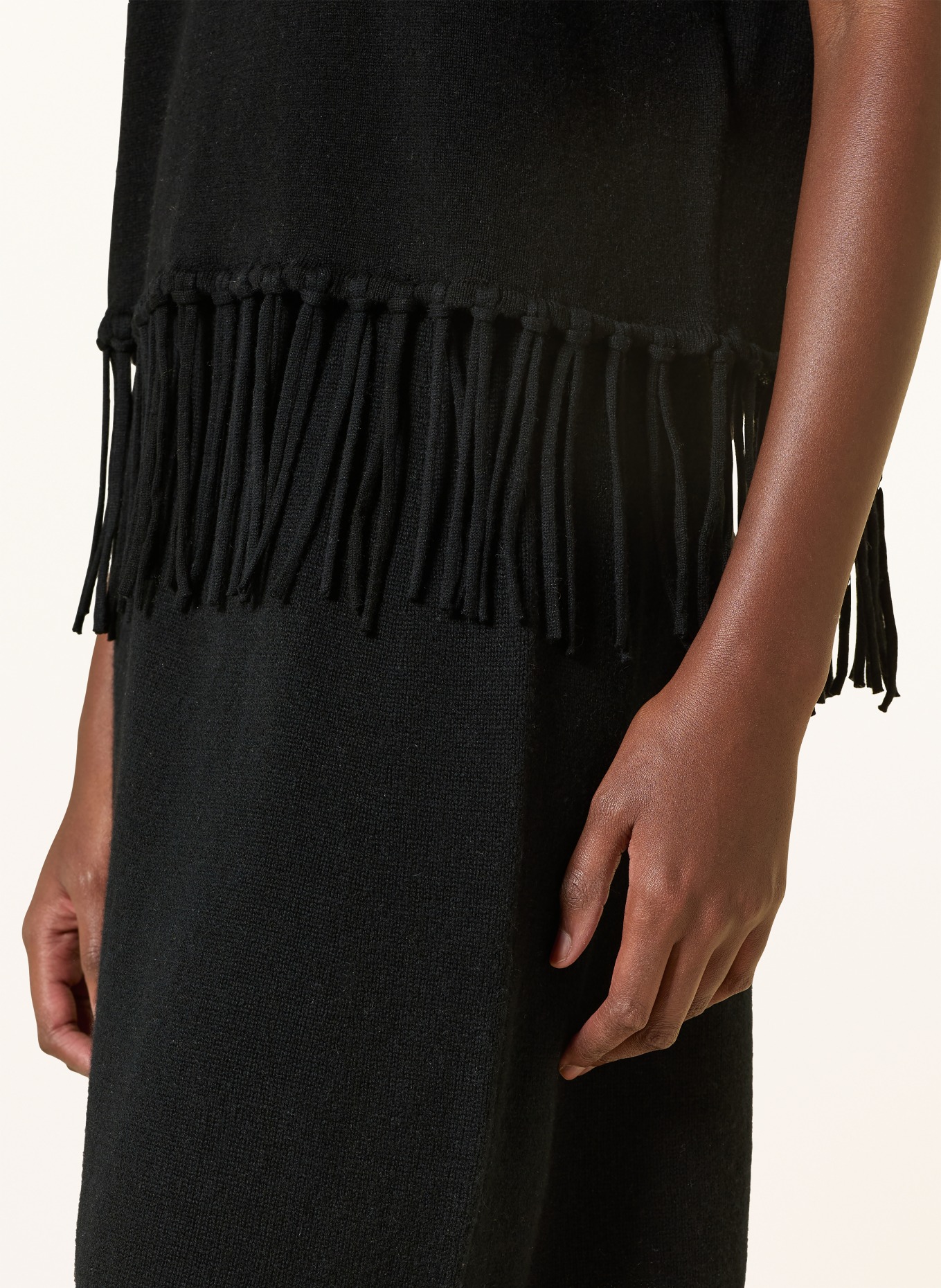 ALLUDE Strickshirt: SCHWARZ