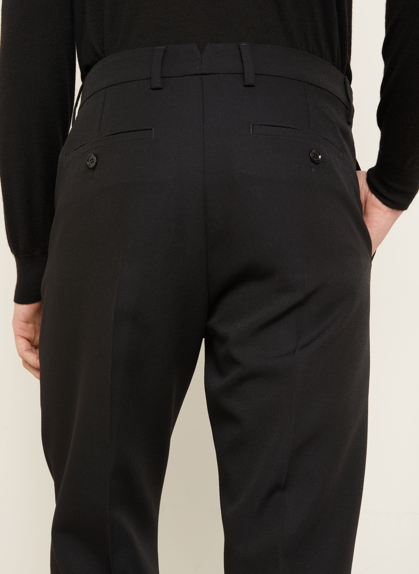 AMI PARIS Regular fit suit pants: BLACK