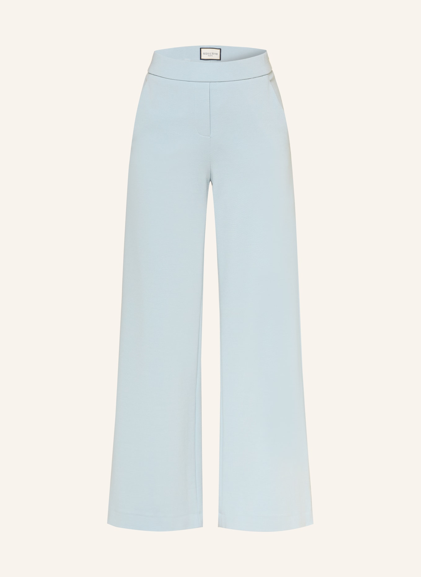 SEDUCTIVE NALEY jersey wide-leg pants: BLUE GRAY