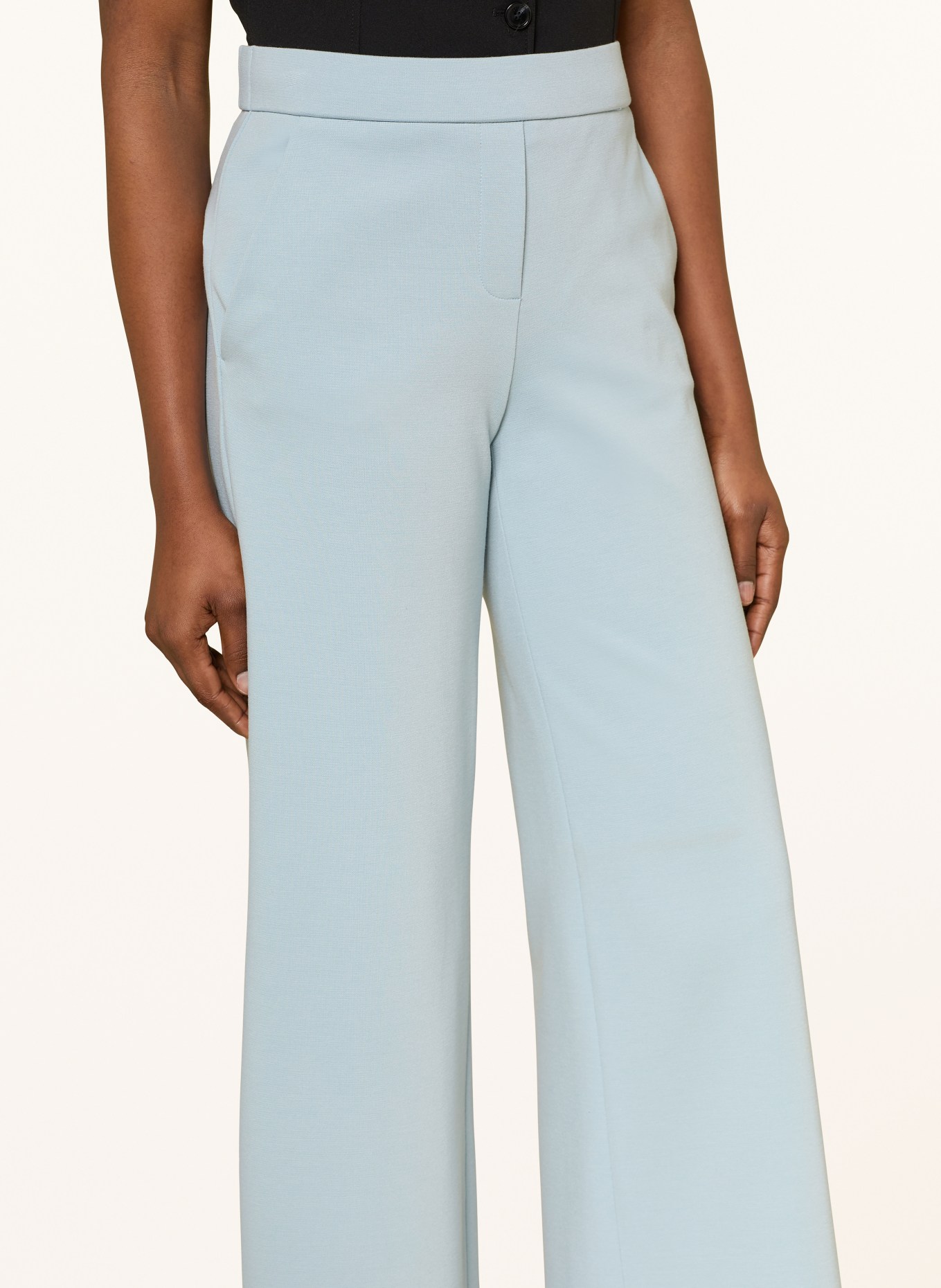 SEDUCTIVE NALEY jersey wide-leg pants: BLUE GRAY