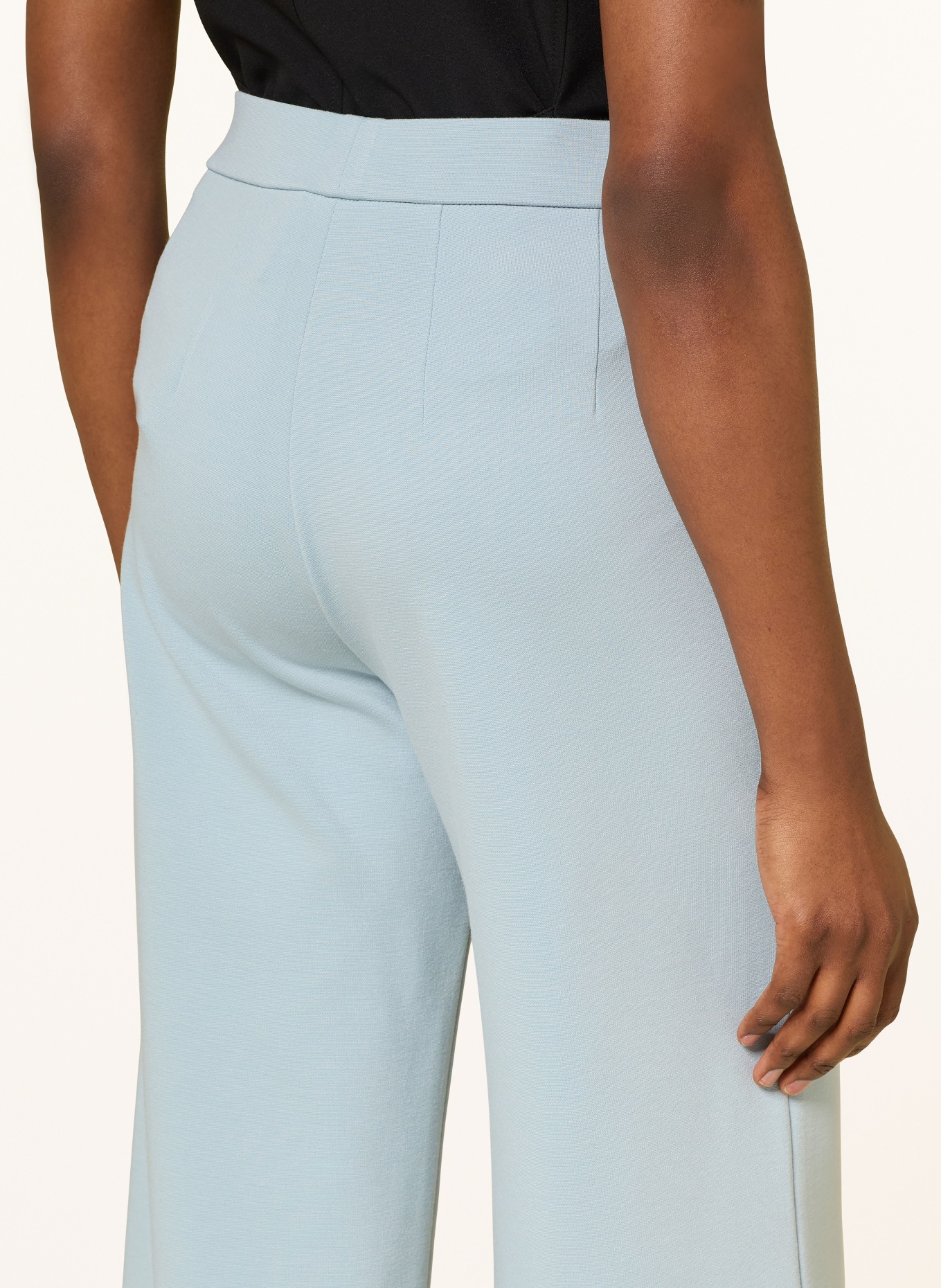 SEDUCTIVE NALEY jersey wide-leg pants: BLUE GRAY