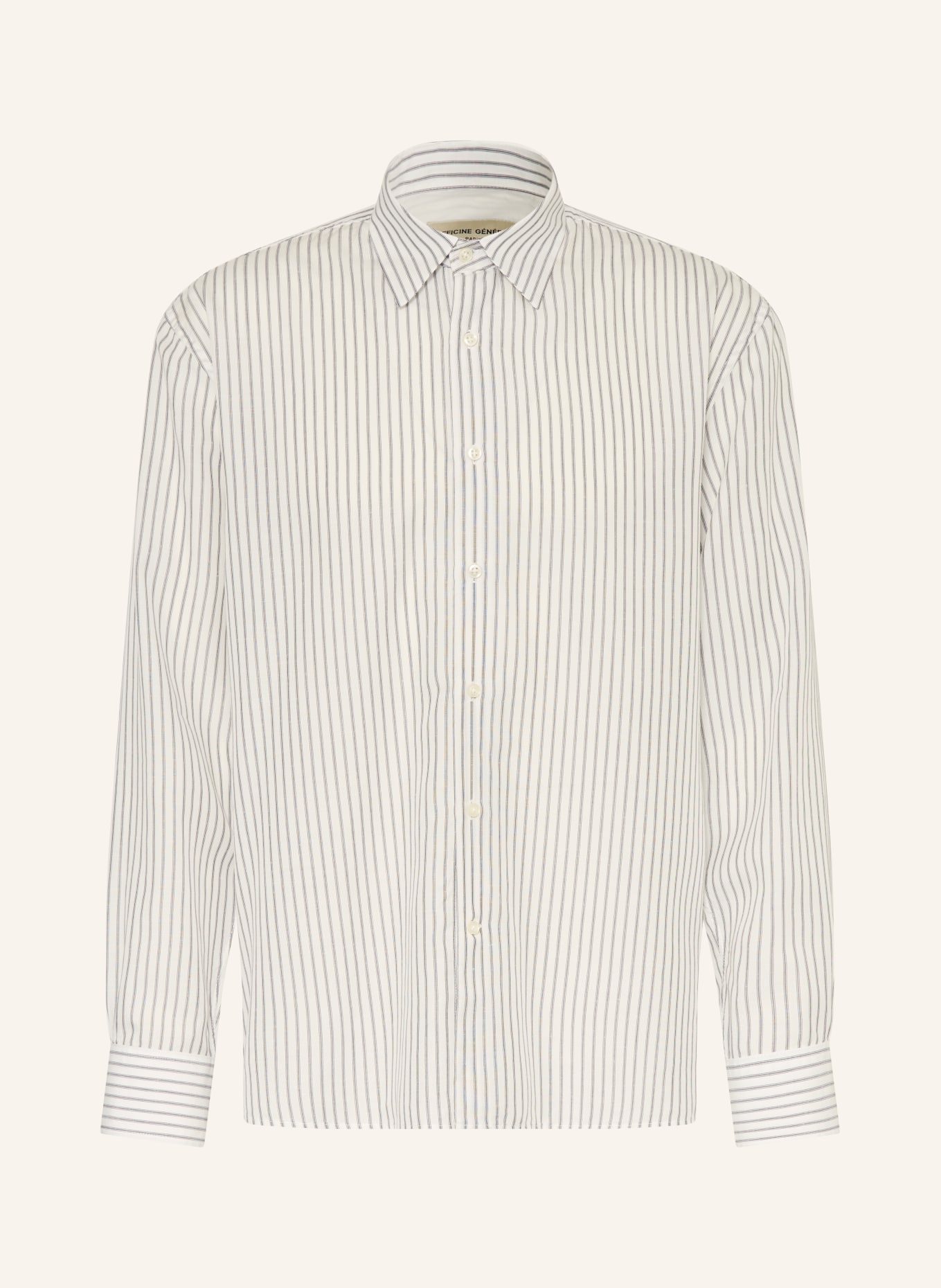 Officine Générale Koszula BART regular fit w stylu jeansowym: KREMOWY / GRANATOWY