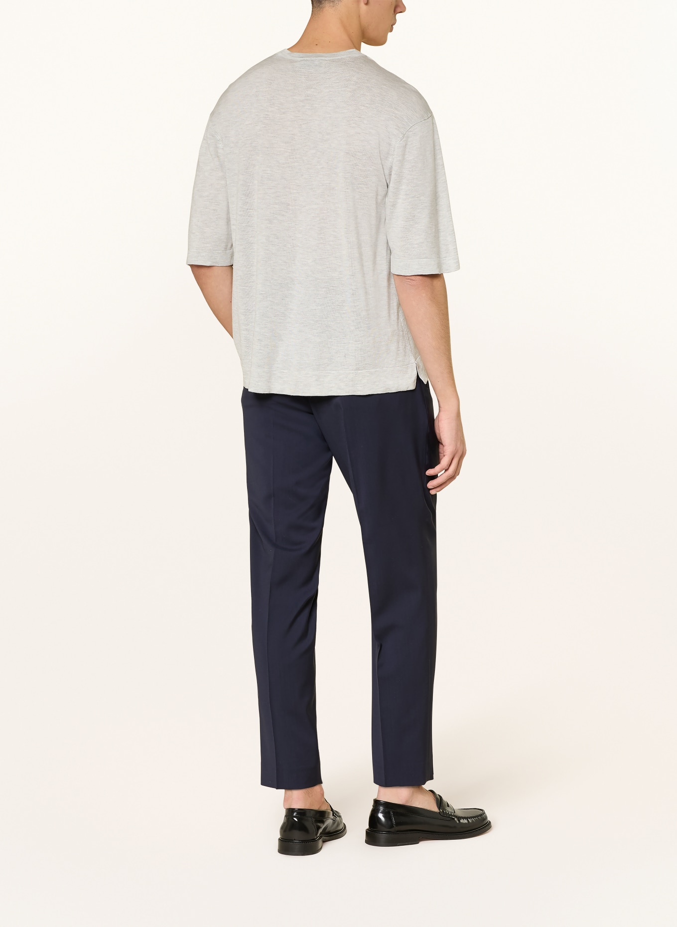 Officine Générale BORIS knit shirt: LIGHT GRAY