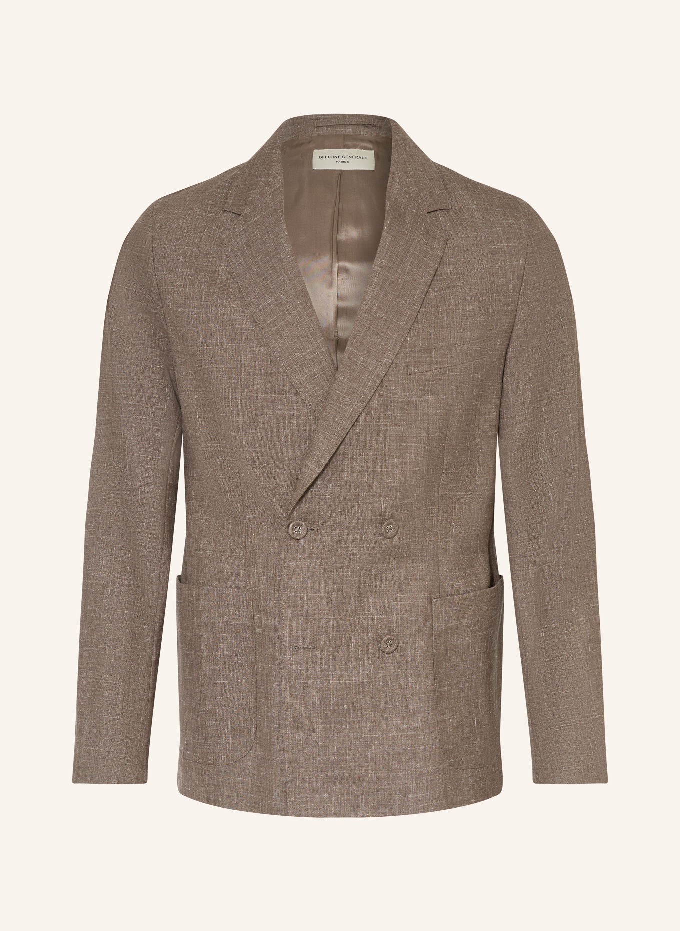 Officine Générale Sakko LEON Slim Fit: TAUPE