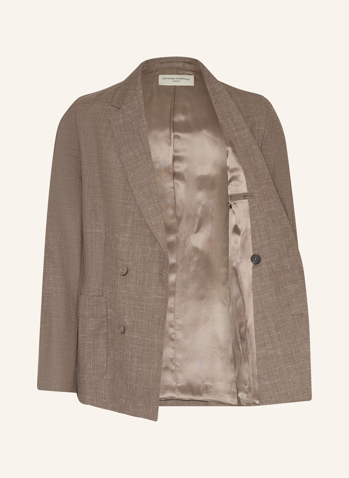 Officine Générale Sakko LEON Slim Fit: TAUPE