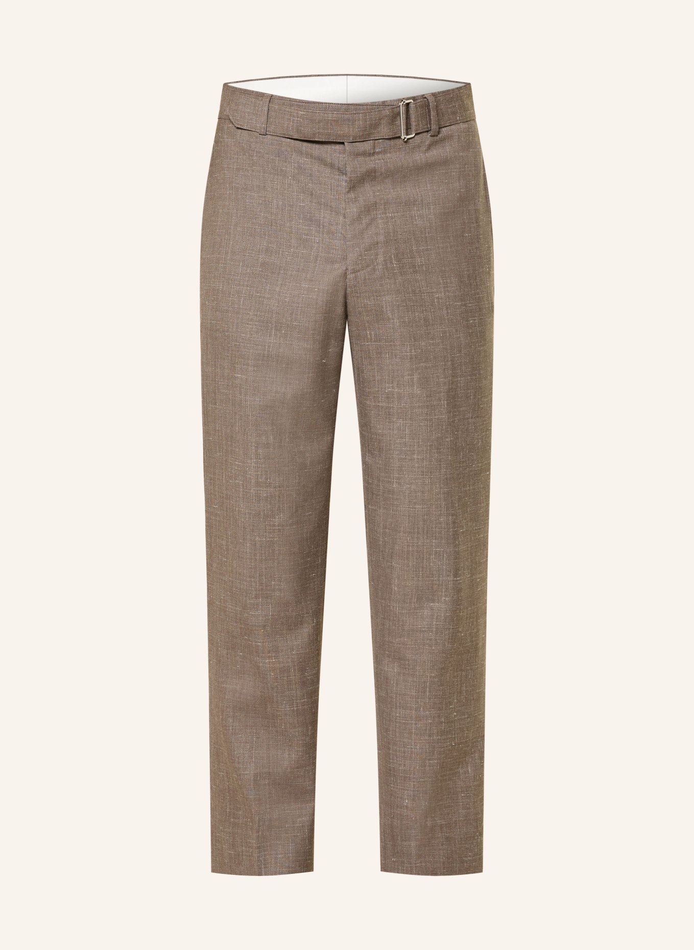 Officine Générale HUGO regular fit trousers: BROWN
