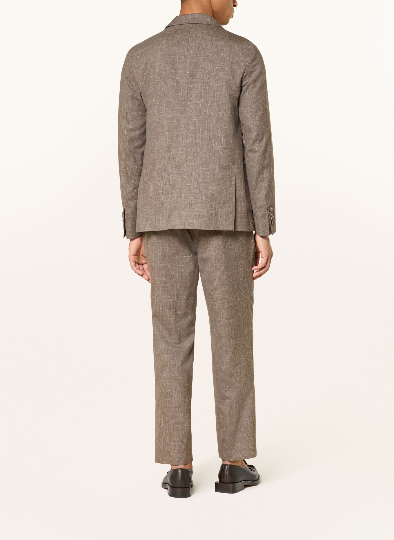 Officine Générale HUGO regular fit trousers: BROWN