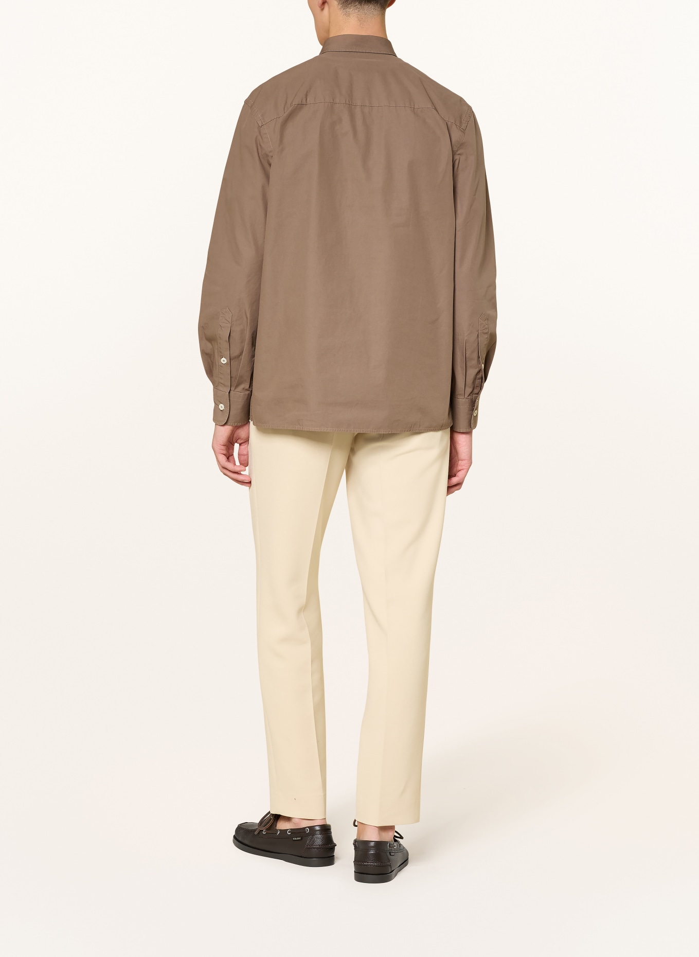 Officine Générale Leinenhemd BENOIT Slim Fit: BRAUN