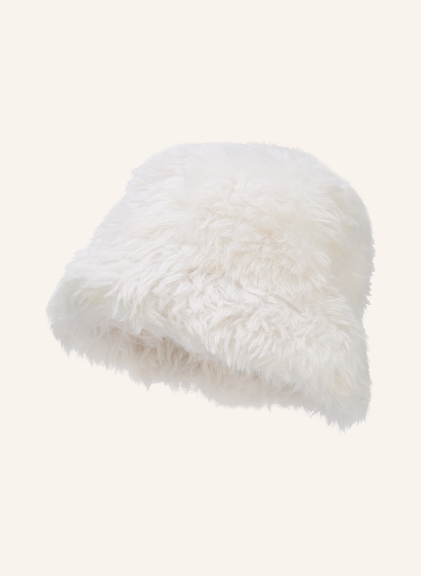 PERFECT MOMENT Bucket-Hat aus Kunstfell: CREME