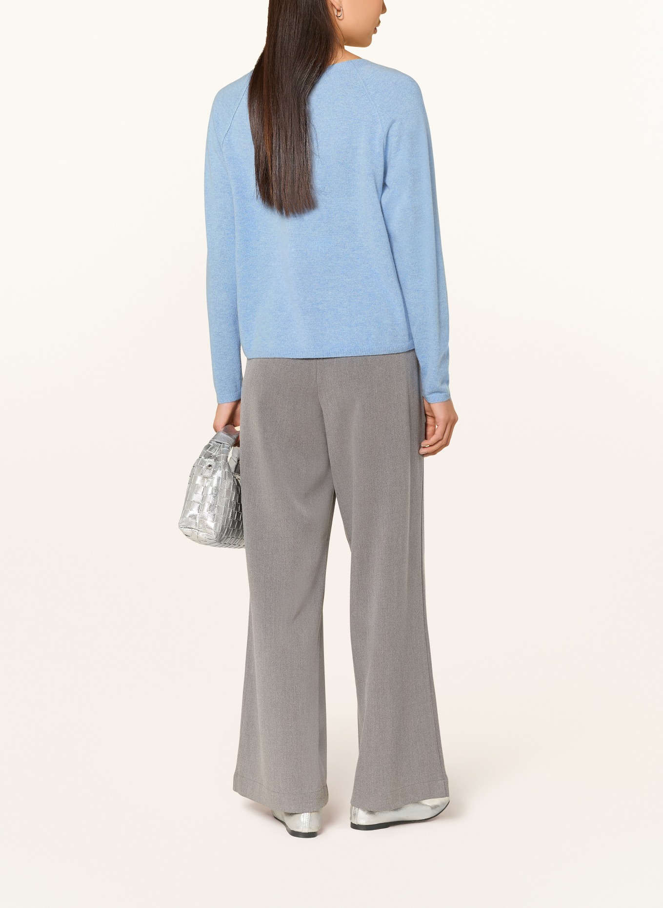 REPEAT Strickjacke aus Cashmere: BLAU