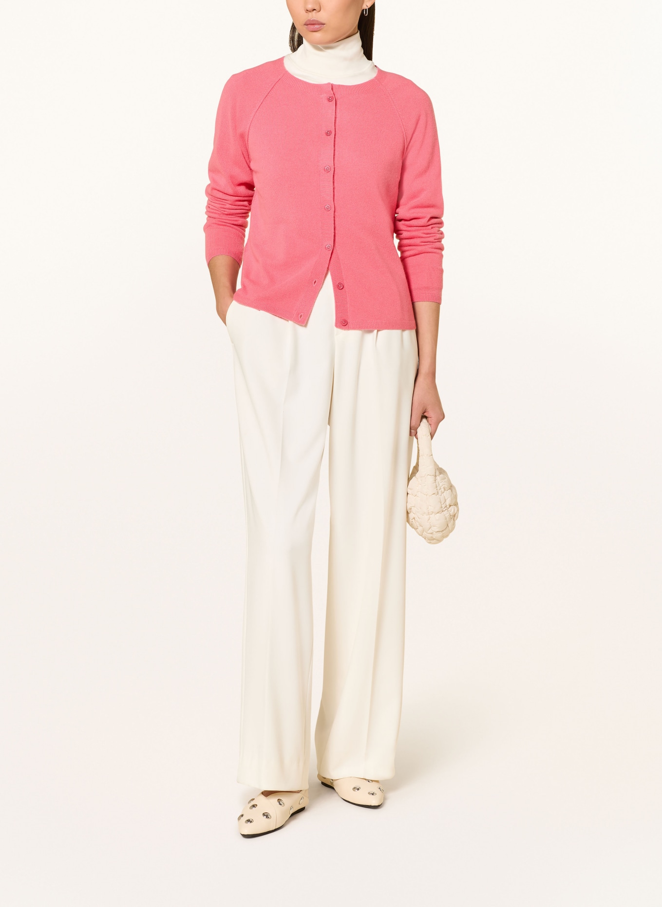 REPEAT Strickjacke aus Cashmere: PINK