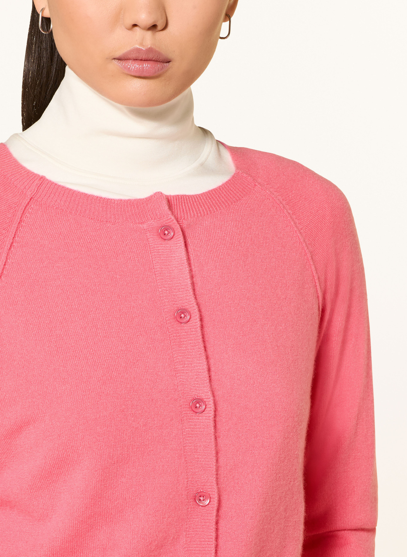 REPEAT Strickjacke aus Cashmere: PINK