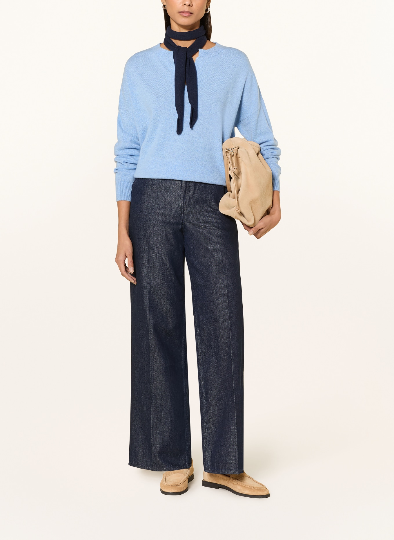 REPEAT Sweter z kaszmiru: JASNONIEBIESKI