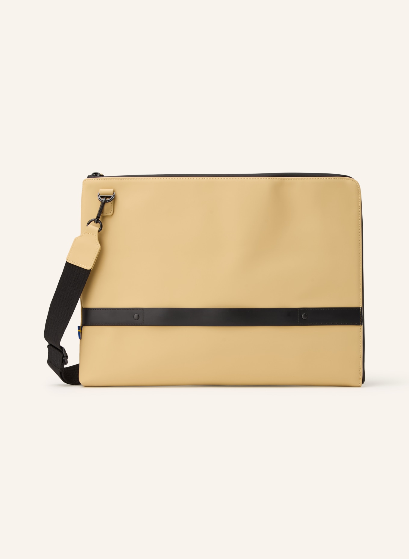 GASTON LUGA SPLÄSH laptop bag: LIGHT BROWN / BLACK