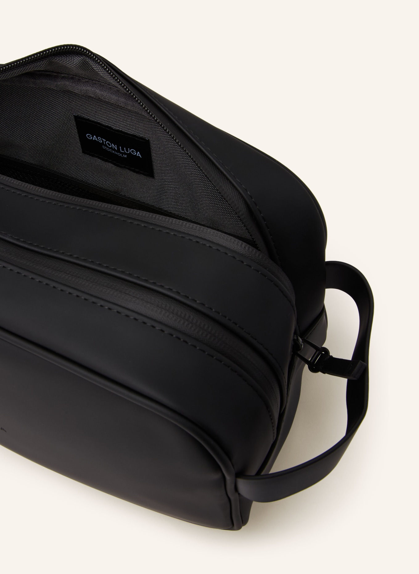 GASTON LUGA Kulturtasche SPLÄSH: SCHWARZ