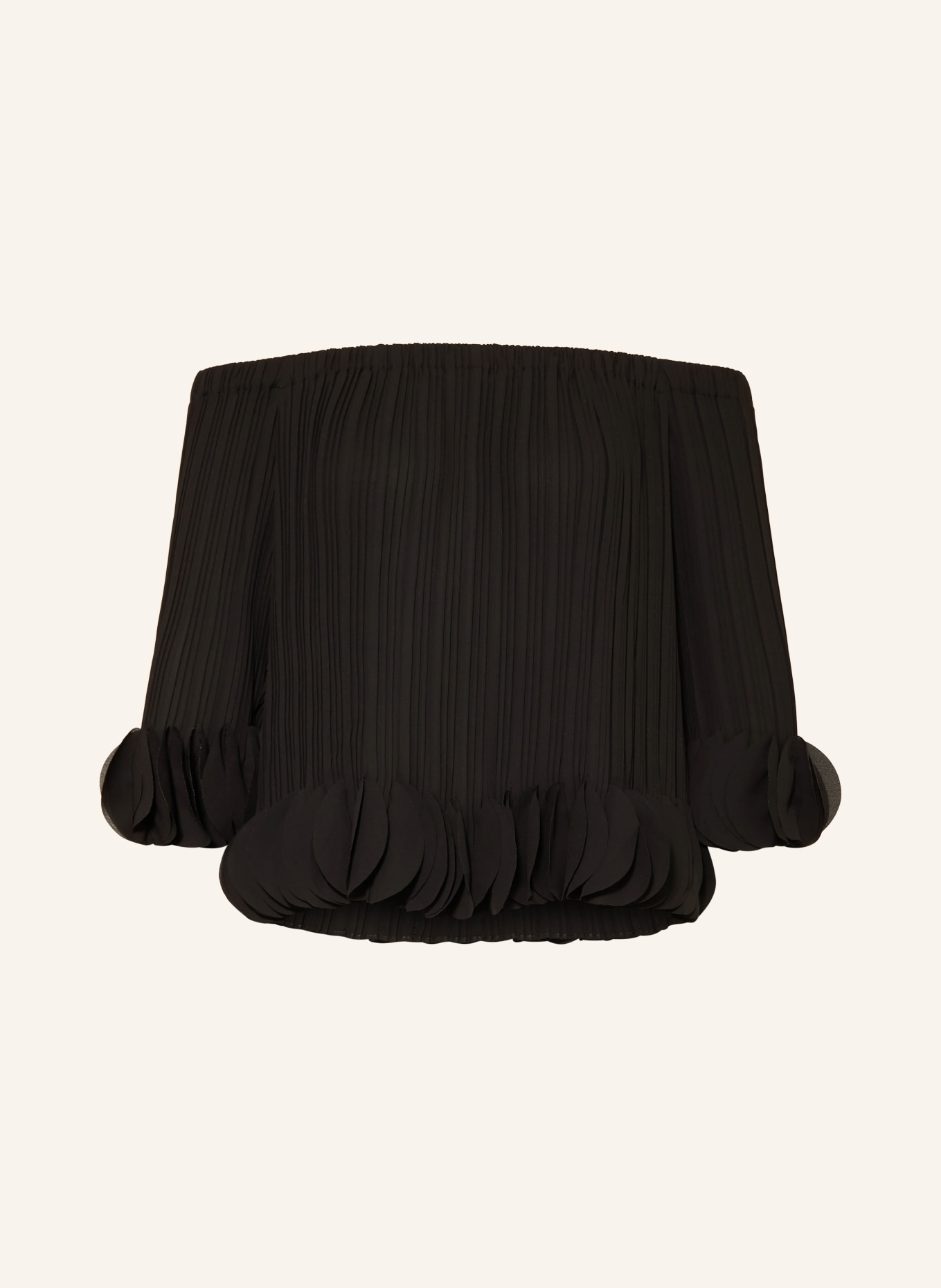 Joseph Ribkoff Bluzka z plisami: CZARNY