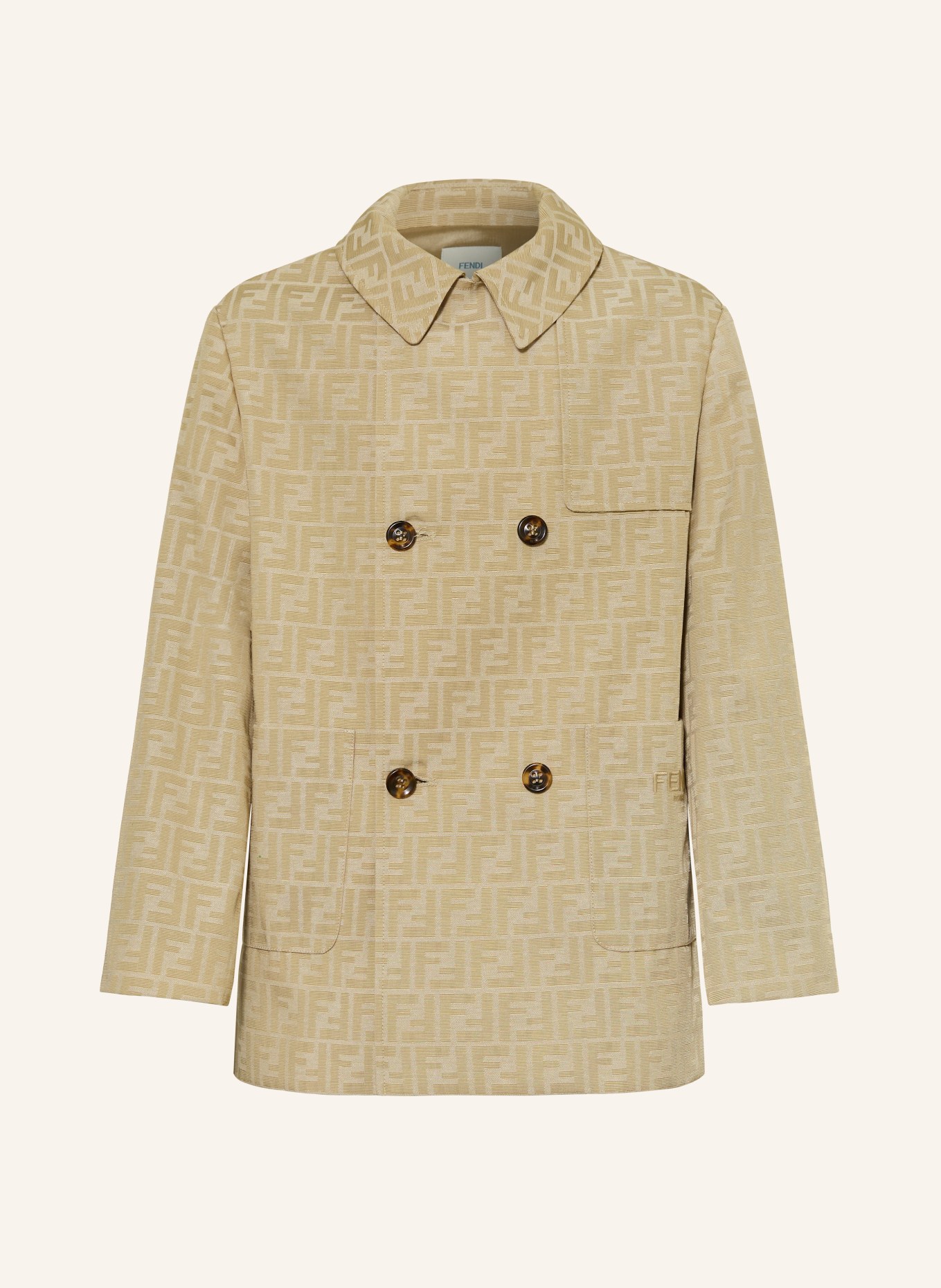 FENDI Cabanjacke: HELLBRAUN / BEIGE